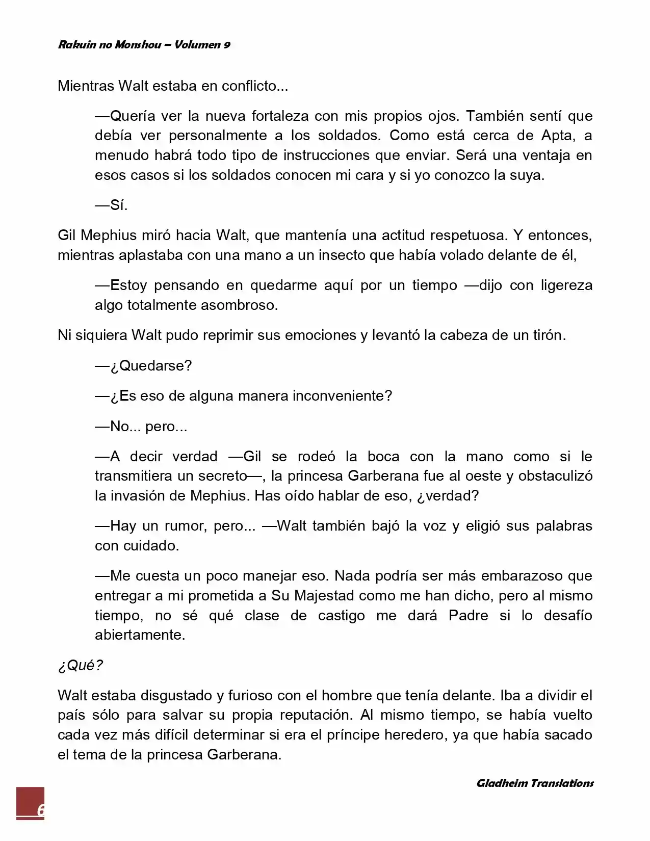 Rakuin No Monshou (Novela) - Capítulo 70 - Página 6 - LectorTMOo