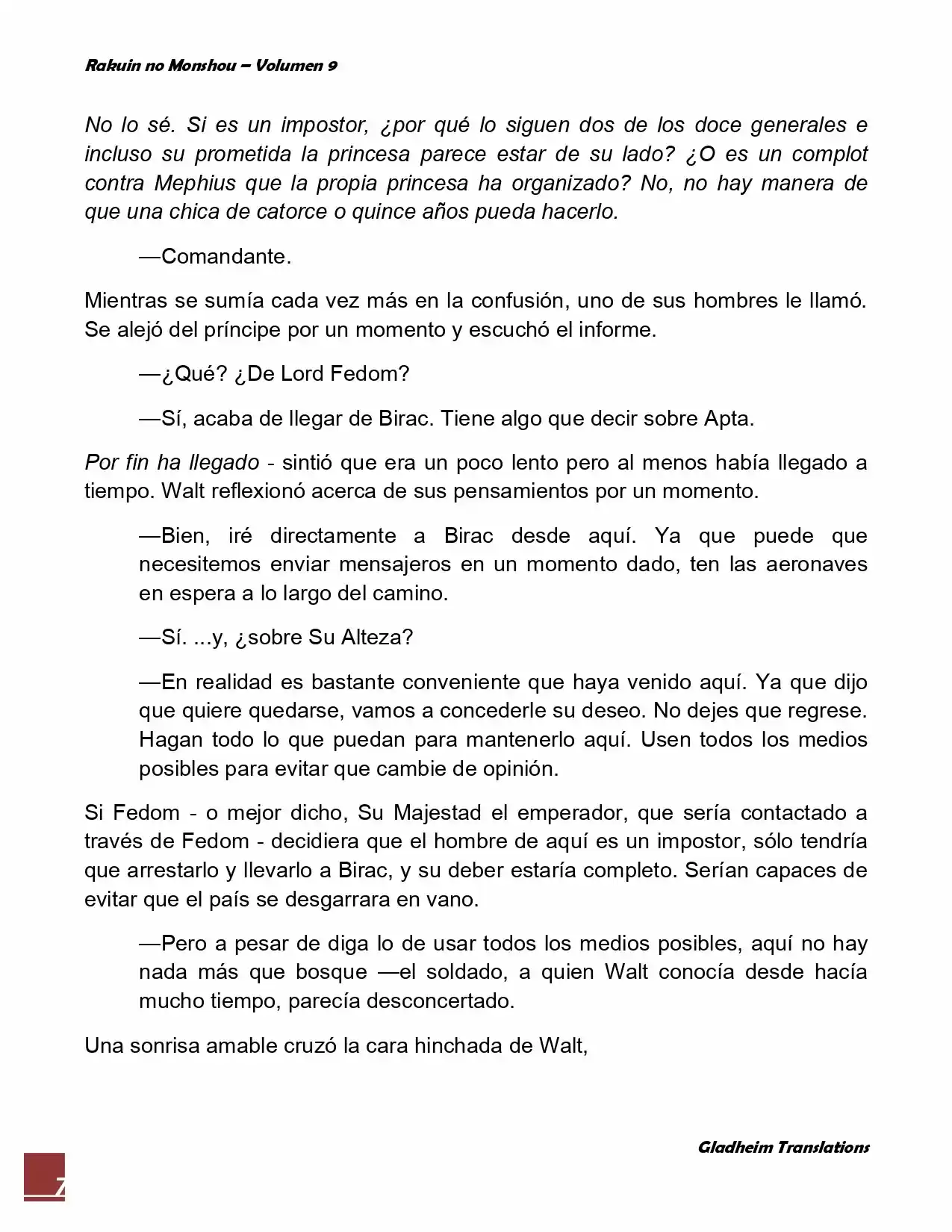 Rakuin No Monshou (Novela) - Capítulo 70 - Página 7 - LectorTMOo