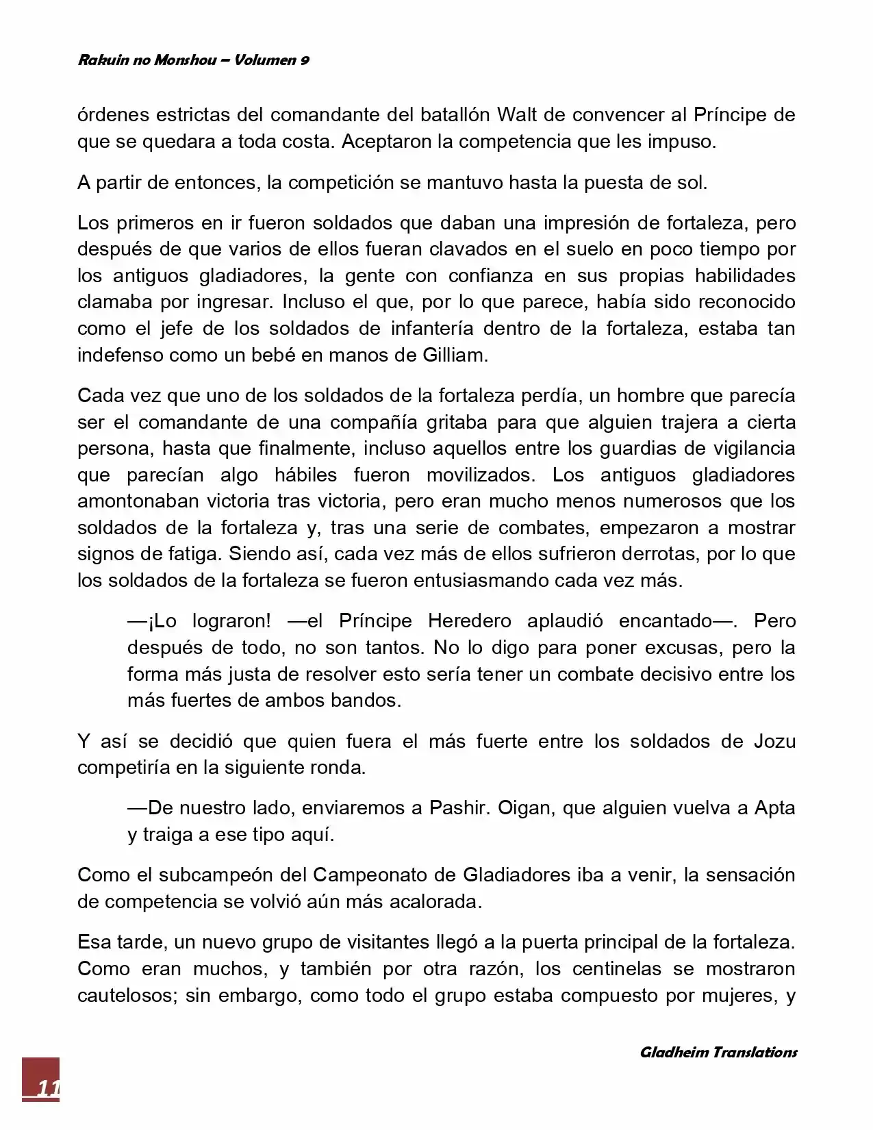 Rakuin No Monshou (Novela) - Capítulo 70 - Página 11 - LectorTMOo