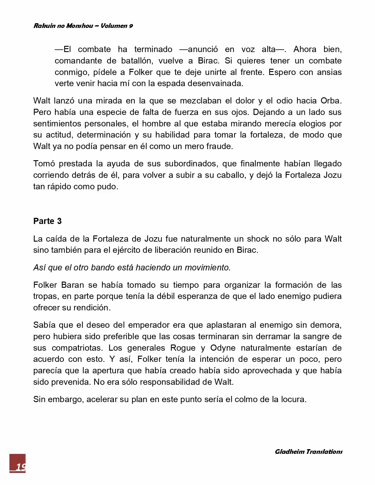 Rakuin No Monshou (Novela) - Capítulo 70 - Página 19 - LectorTMOo