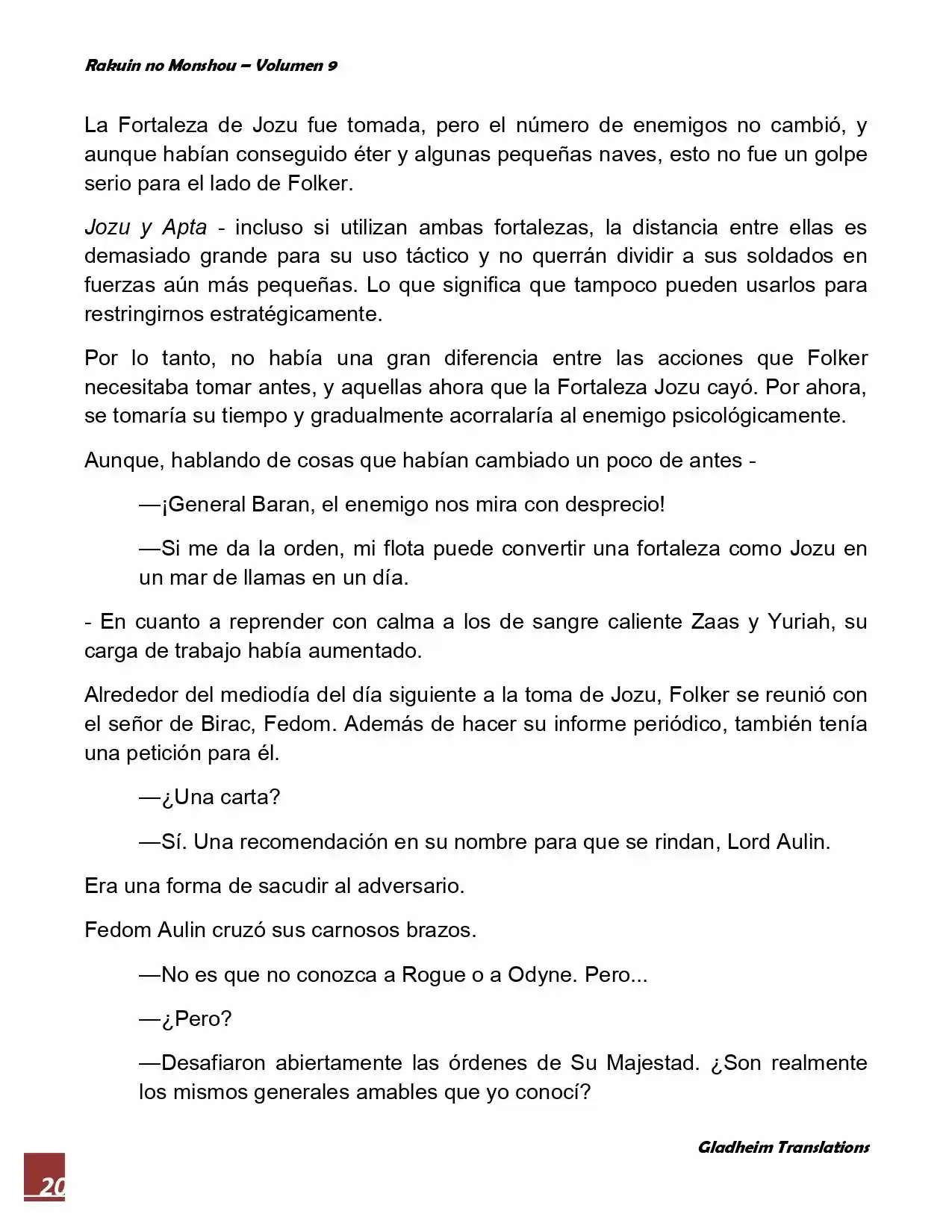 Rakuin No Monshou (Novela) - Capítulo 70 - Página 20 - LectorTMOo