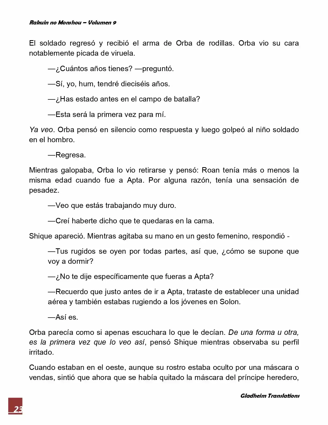Rakuin No Monshou (Novela) - Capítulo 70 - Página 23 - LectorTMOo