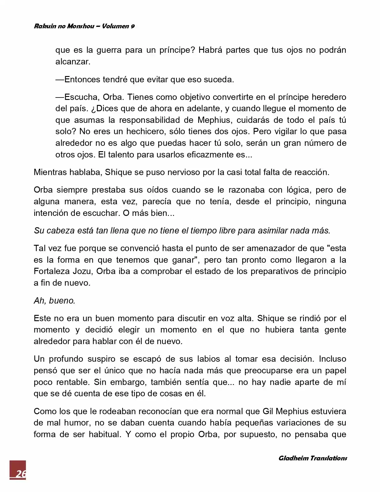 Rakuin No Monshou (Novela) - Capítulo 70 - Página 26 - LectorTMOo