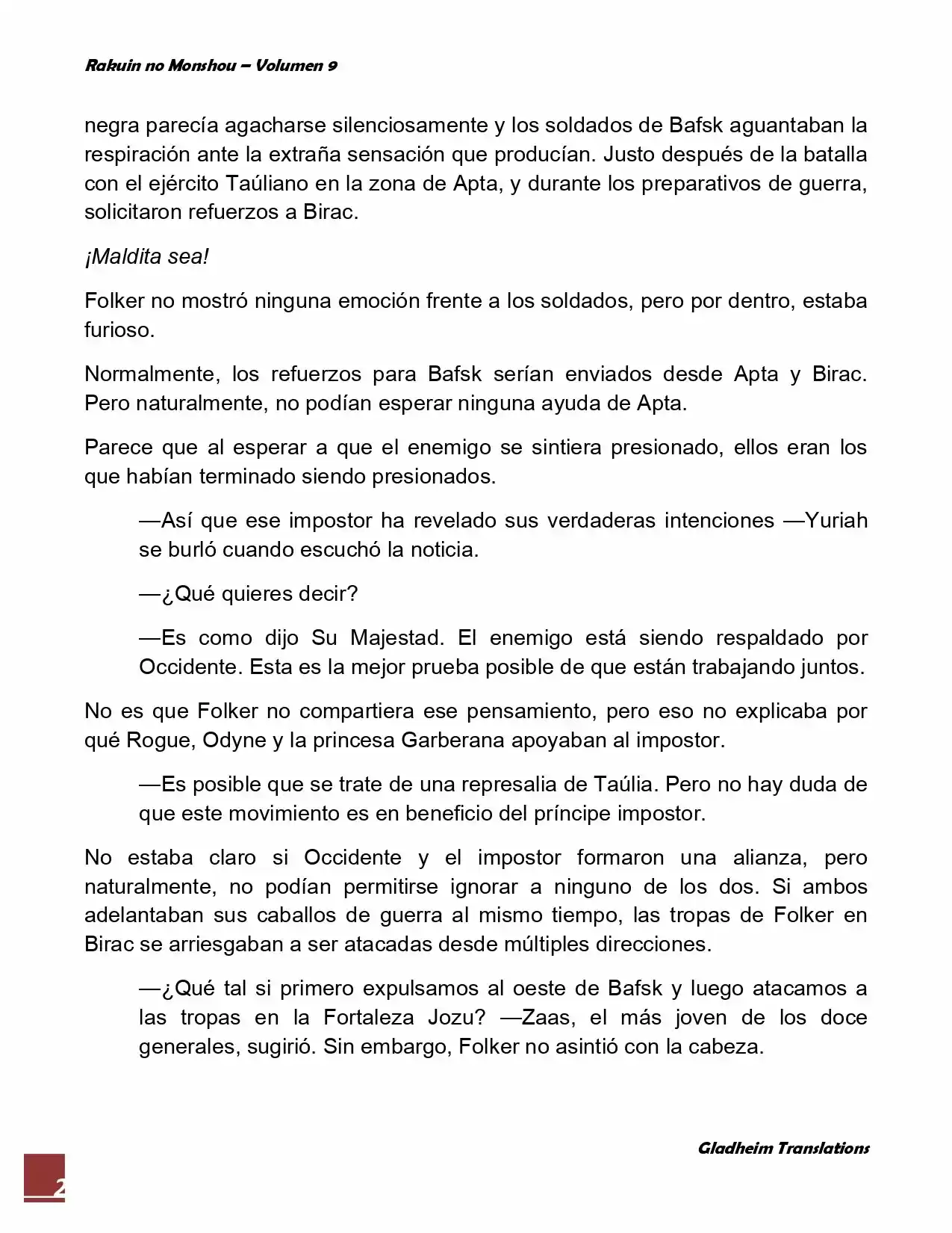 Rakuin No Monshou (Novela) - Capítulo 71 - Página 2 - LectorTMOo