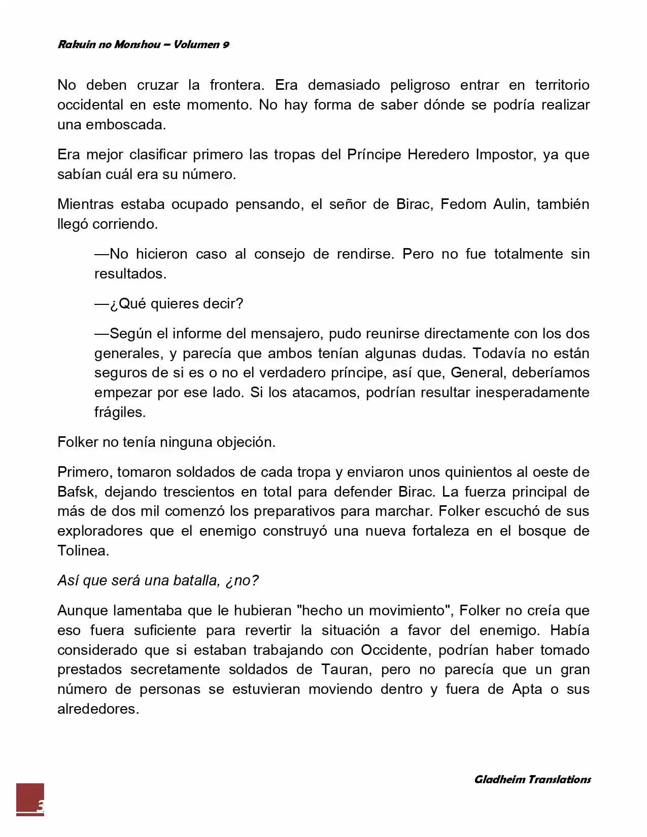 Rakuin No Monshou (Novela) - Capítulo 71 - Página 3 - LectorTMOo