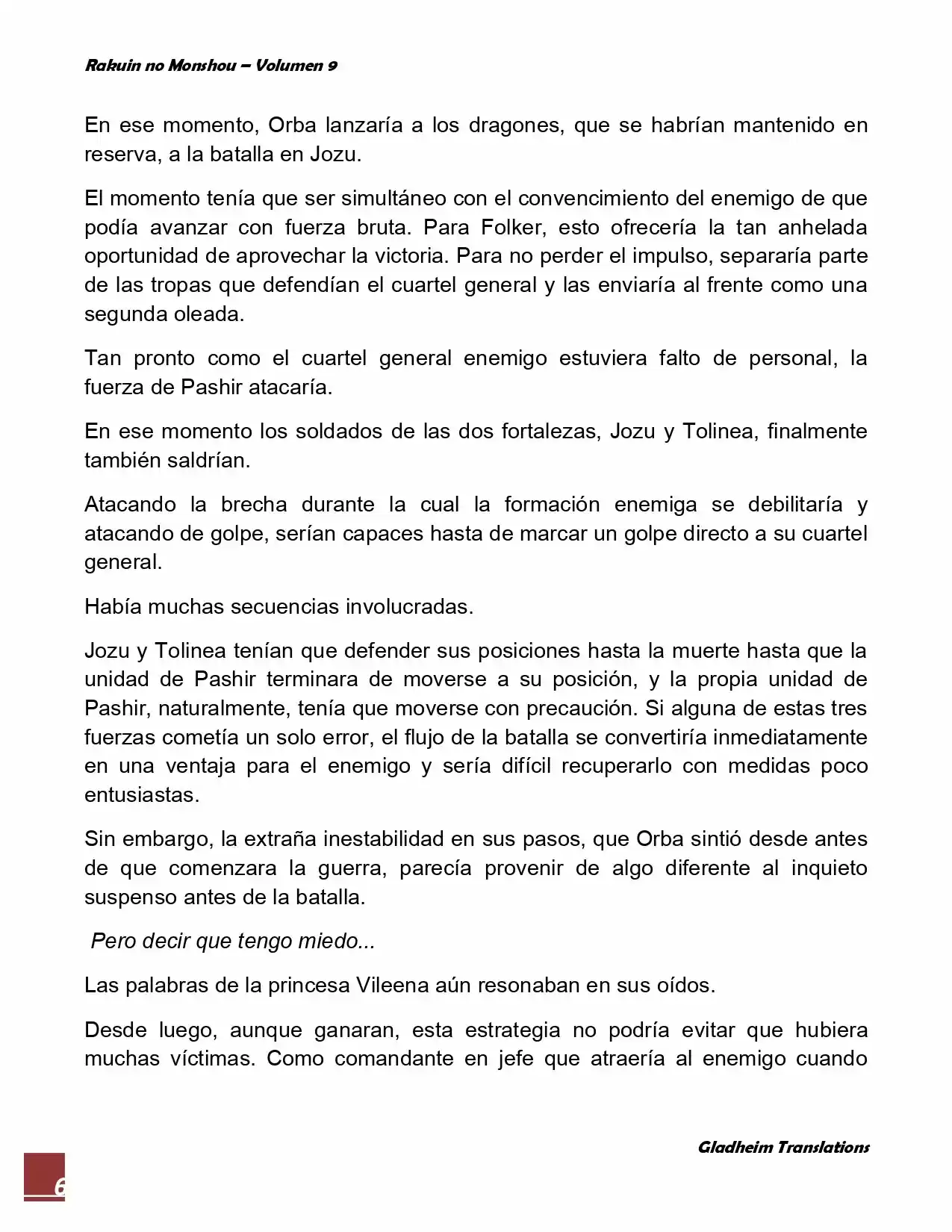 Rakuin No Monshou (Novela) - Capítulo 71 - Página 6 - LectorTMOo