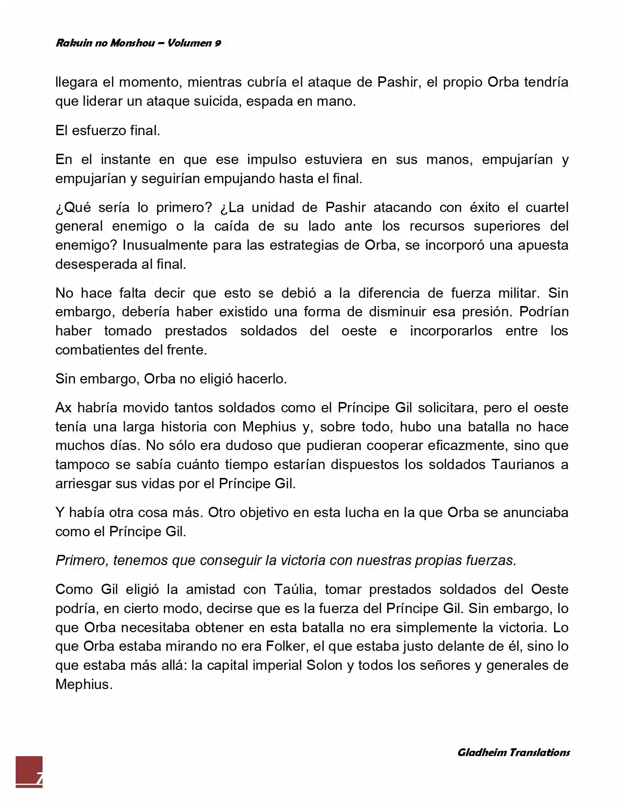 Rakuin No Monshou (Novela) - Capítulo 71 - Página 7 - LectorTMOo