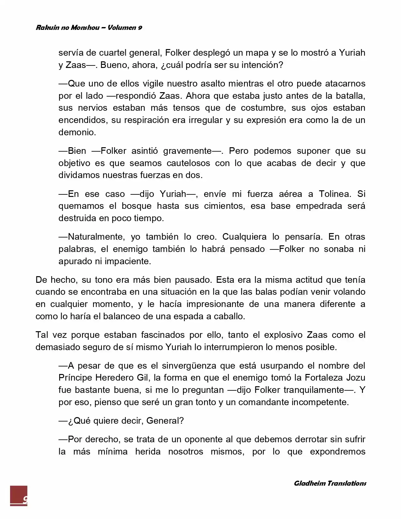 Rakuin No Monshou (Novela) - Capítulo 71 - Página 9 - LectorTMOo