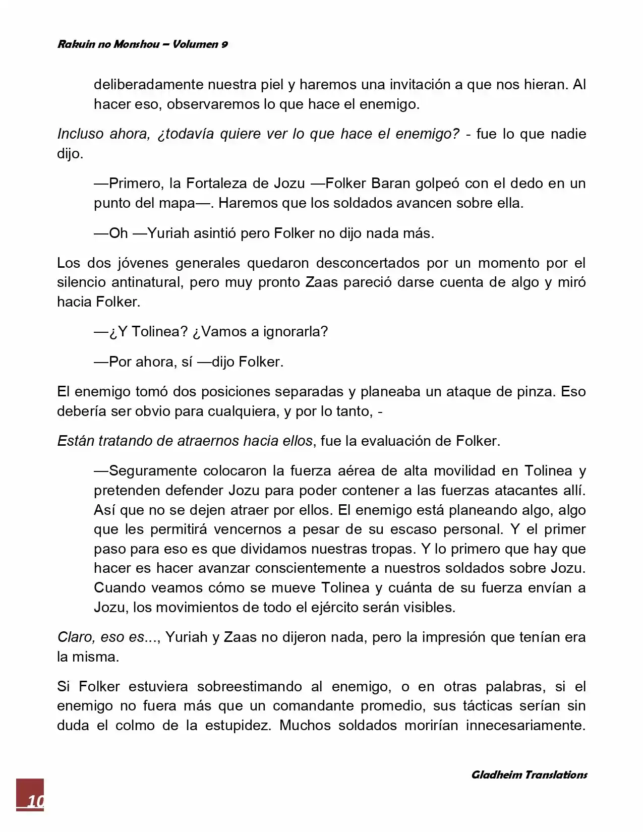 Rakuin No Monshou (Novela) - Capítulo 71 - Página 10 - LectorTMOo