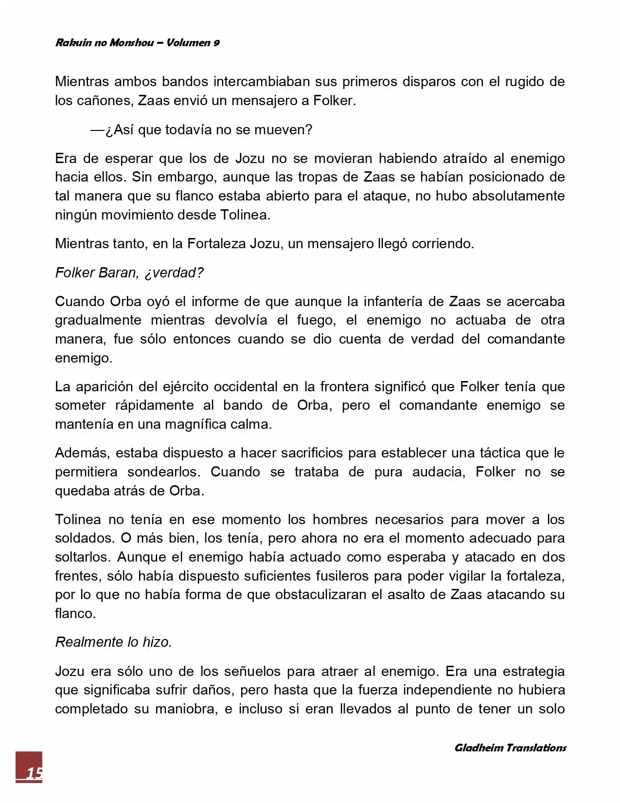 Rakuin No Monshou (Novela) - Capítulo 71 - Página 15 - LectorTMOo