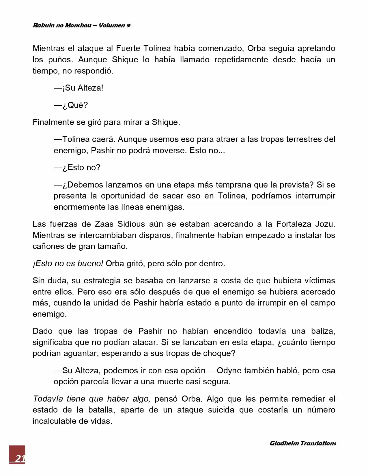 Rakuin No Monshou (Novela) - Capítulo 71 - Página 21 - LectorTMOo