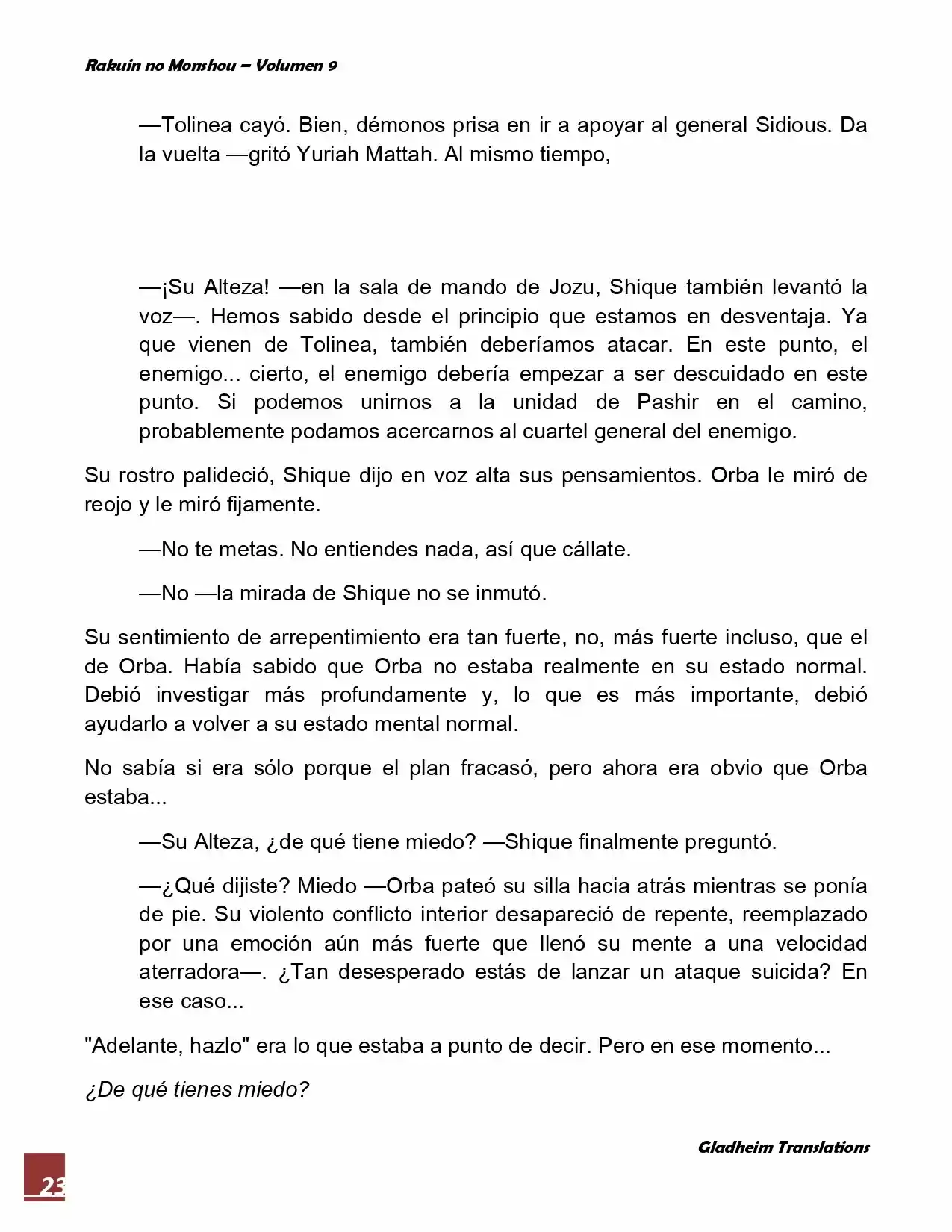 Rakuin No Monshou (Novela) - Capítulo 71 - Página 23 - LectorTMOo
