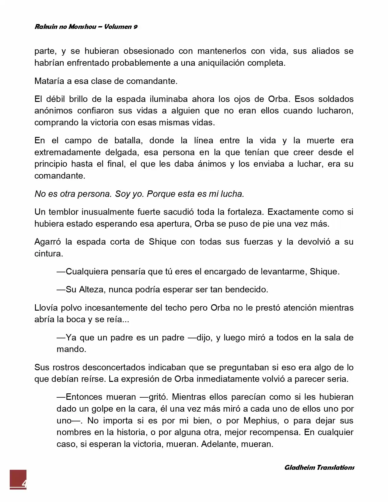 Rakuin No Monshou (Novela) - Capítulo 72 - Página 4 - LectorTMOo