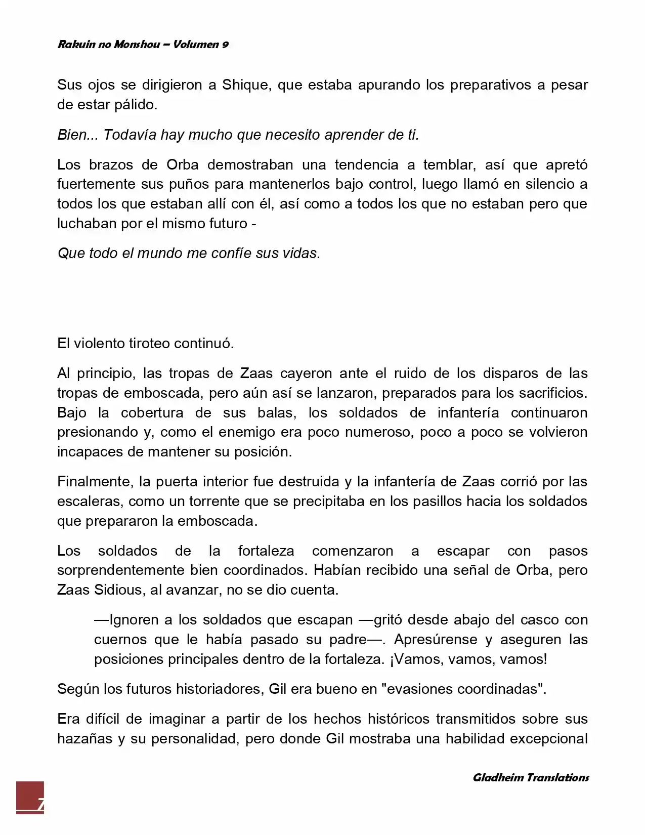 Rakuin No Monshou (Novela) - Capítulo 72 - Página 7 - LectorTMOo