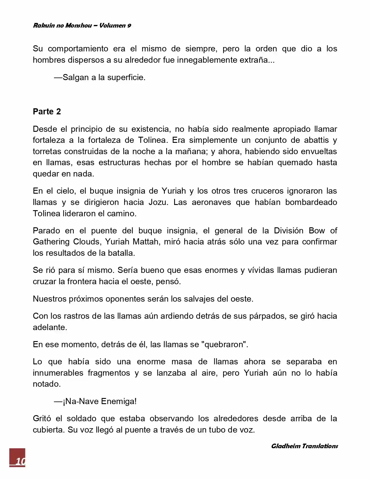 Rakuin No Monshou (Novela) - Capítulo 72 - Página 10 - LectorTMOo