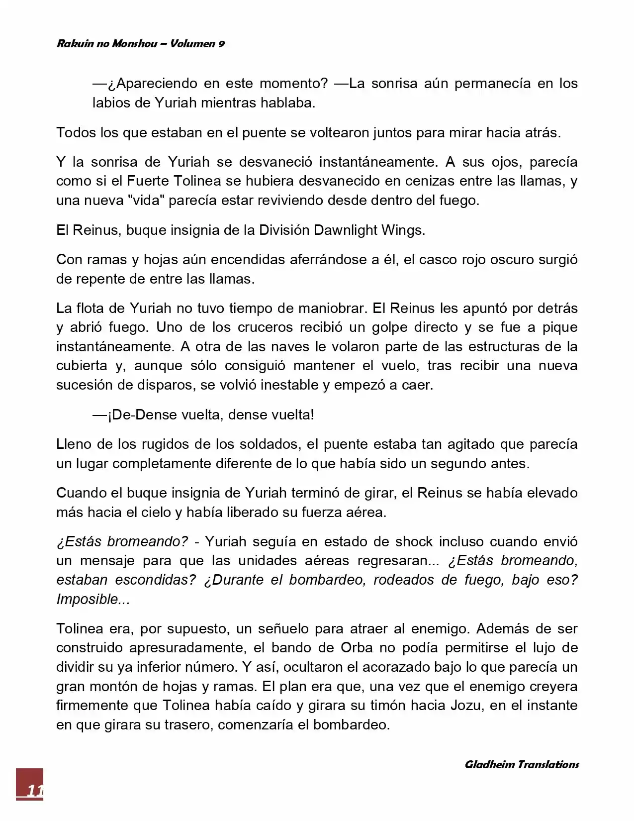 Rakuin No Monshou (Novela) - Capítulo 72 - Página 11 - LectorTMOo