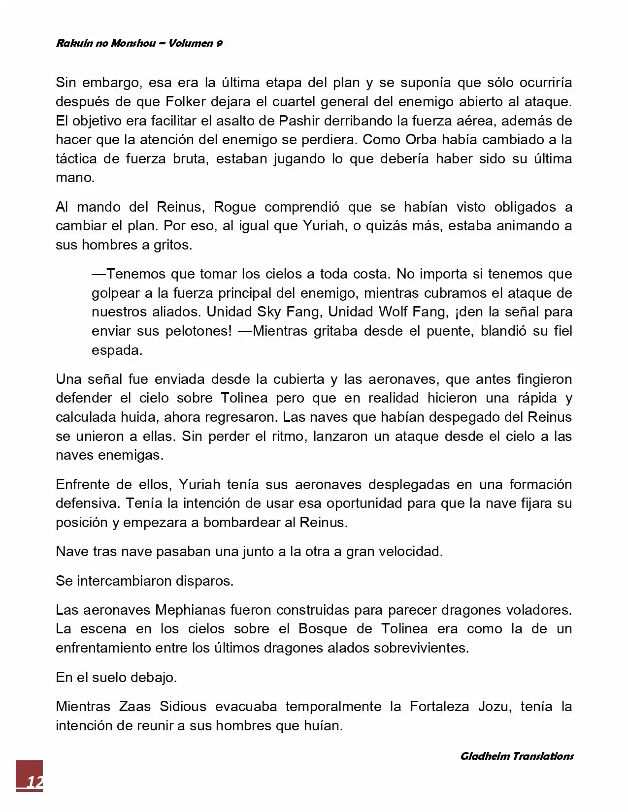 Rakuin No Monshou (Novela) - Capítulo 72 - Página 12 - LectorTMOo
