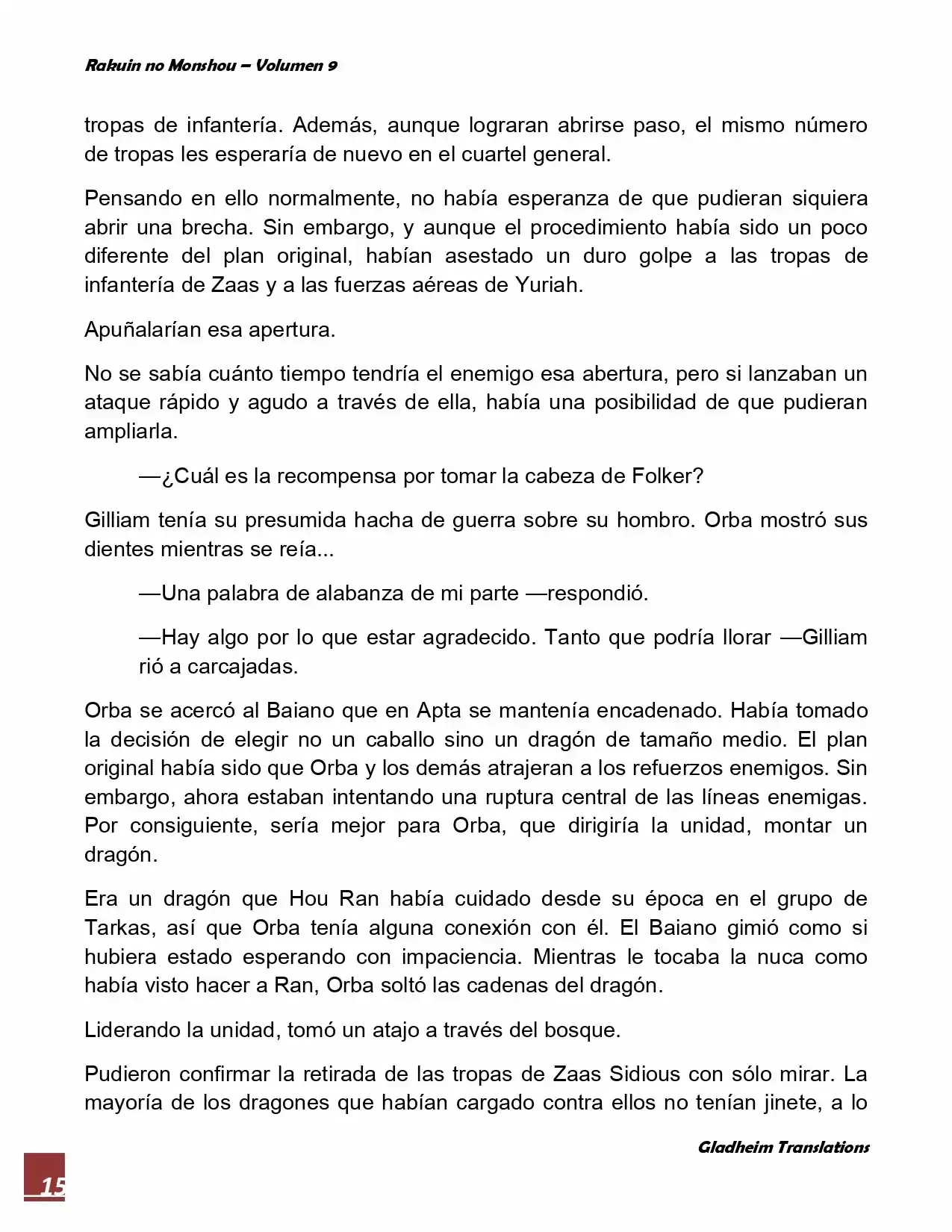 Rakuin No Monshou (Novela) - Capítulo 72 - Página 15 - LectorTMOo