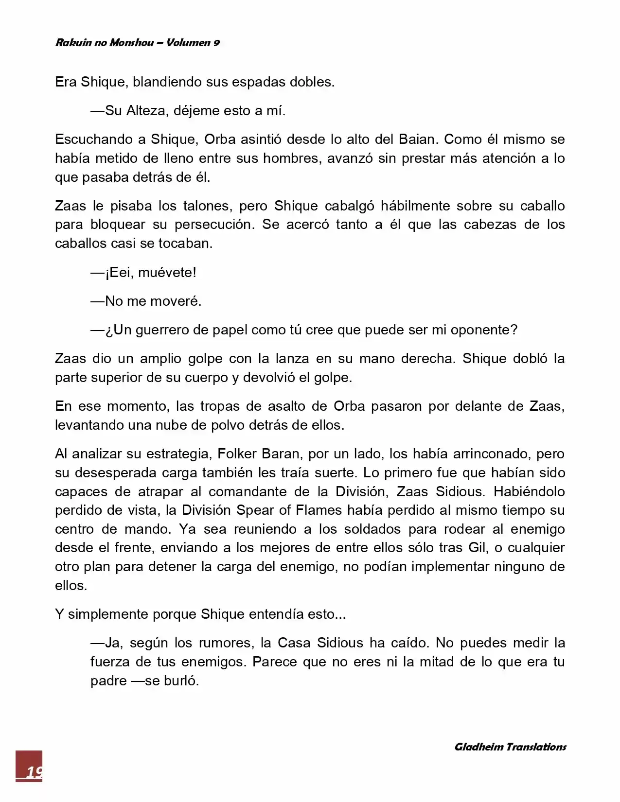 Rakuin No Monshou (Novela) - Capítulo 72 - Página 19 - LectorTMOo
