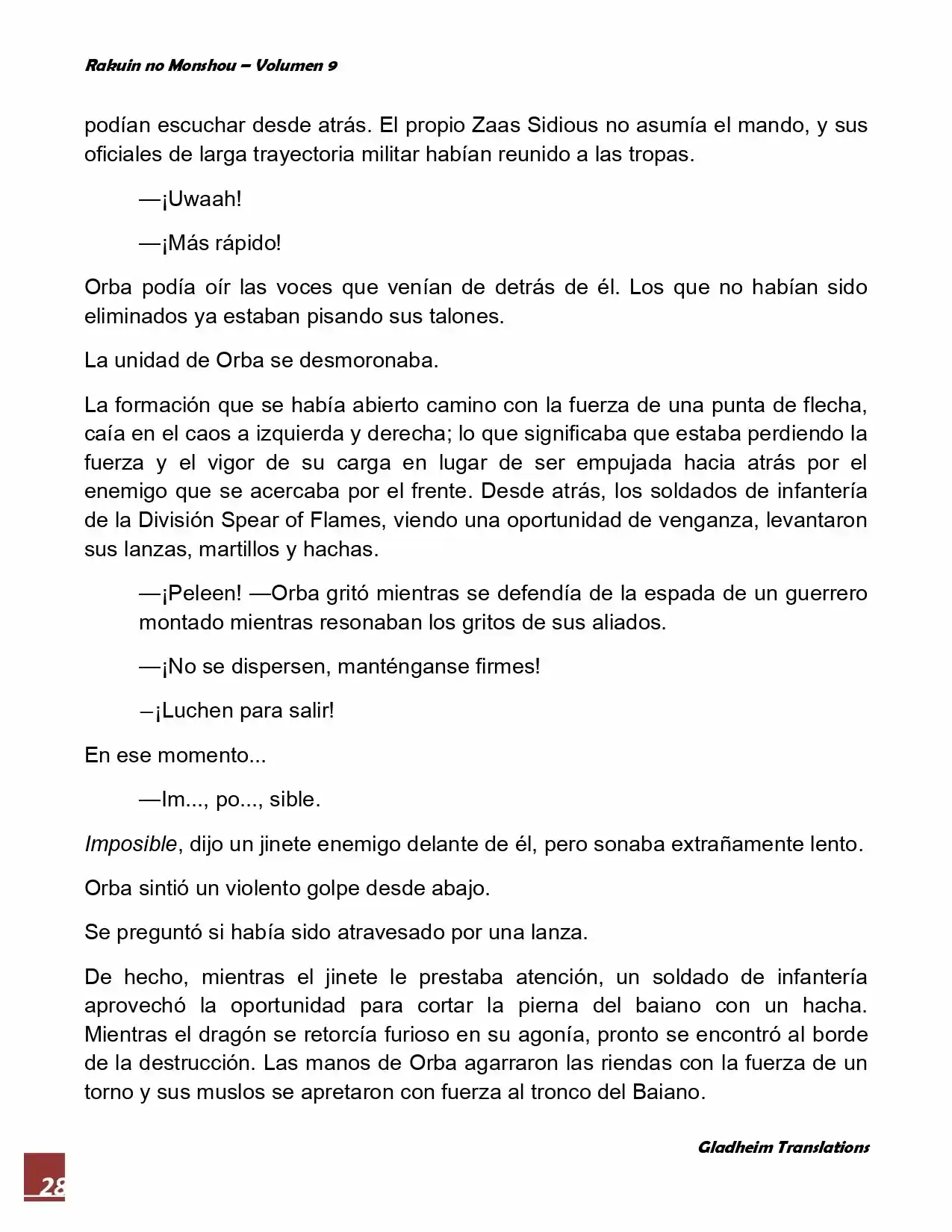 Rakuin No Monshou (Novela) - Capítulo 72 - Página 28 - LectorTMOo