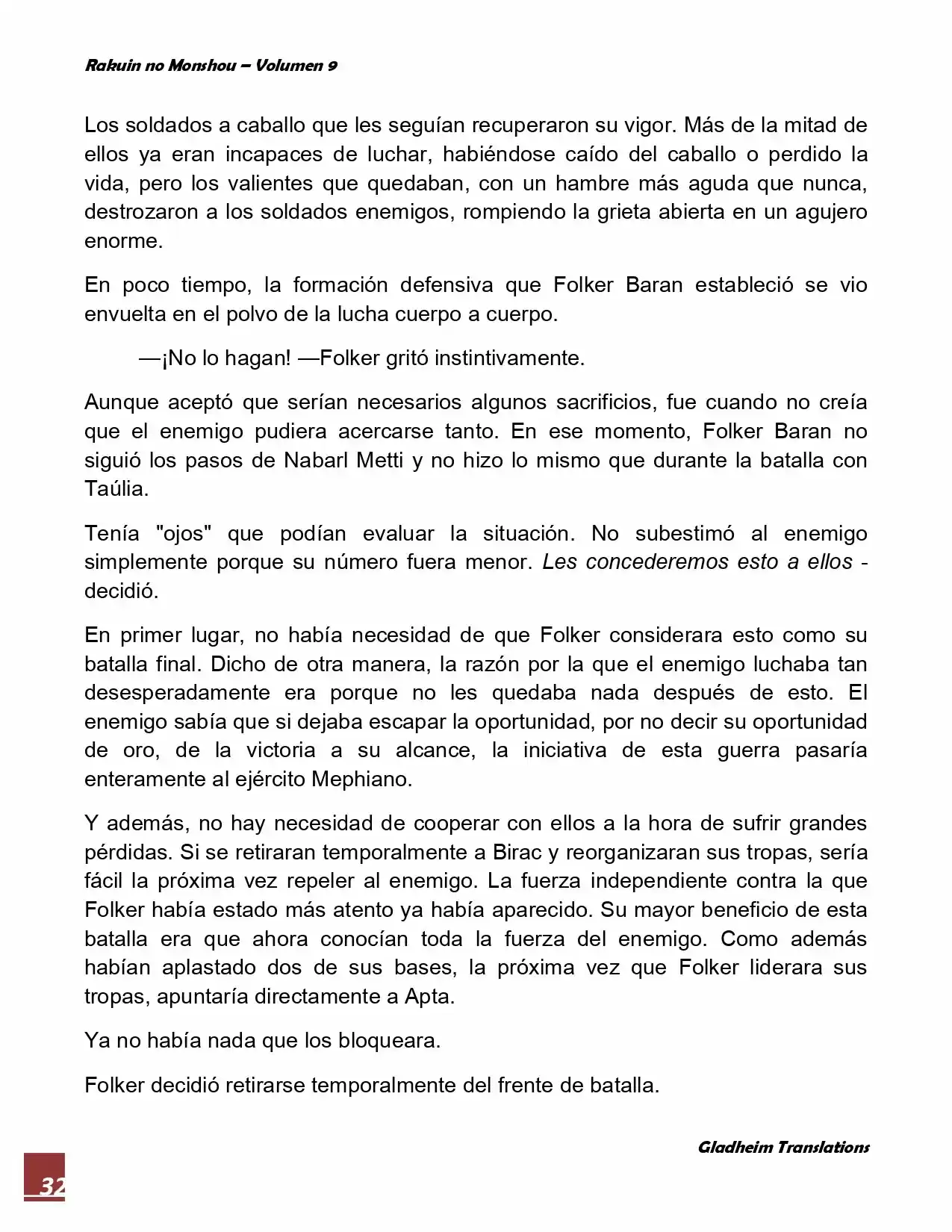 Rakuin No Monshou (Novela) - Capítulo 72 - Página 32 - LectorTMOo