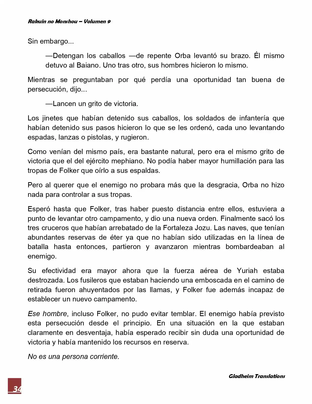 Rakuin No Monshou (Novela) - Capítulo 72 - Página 34 - LectorTMOo