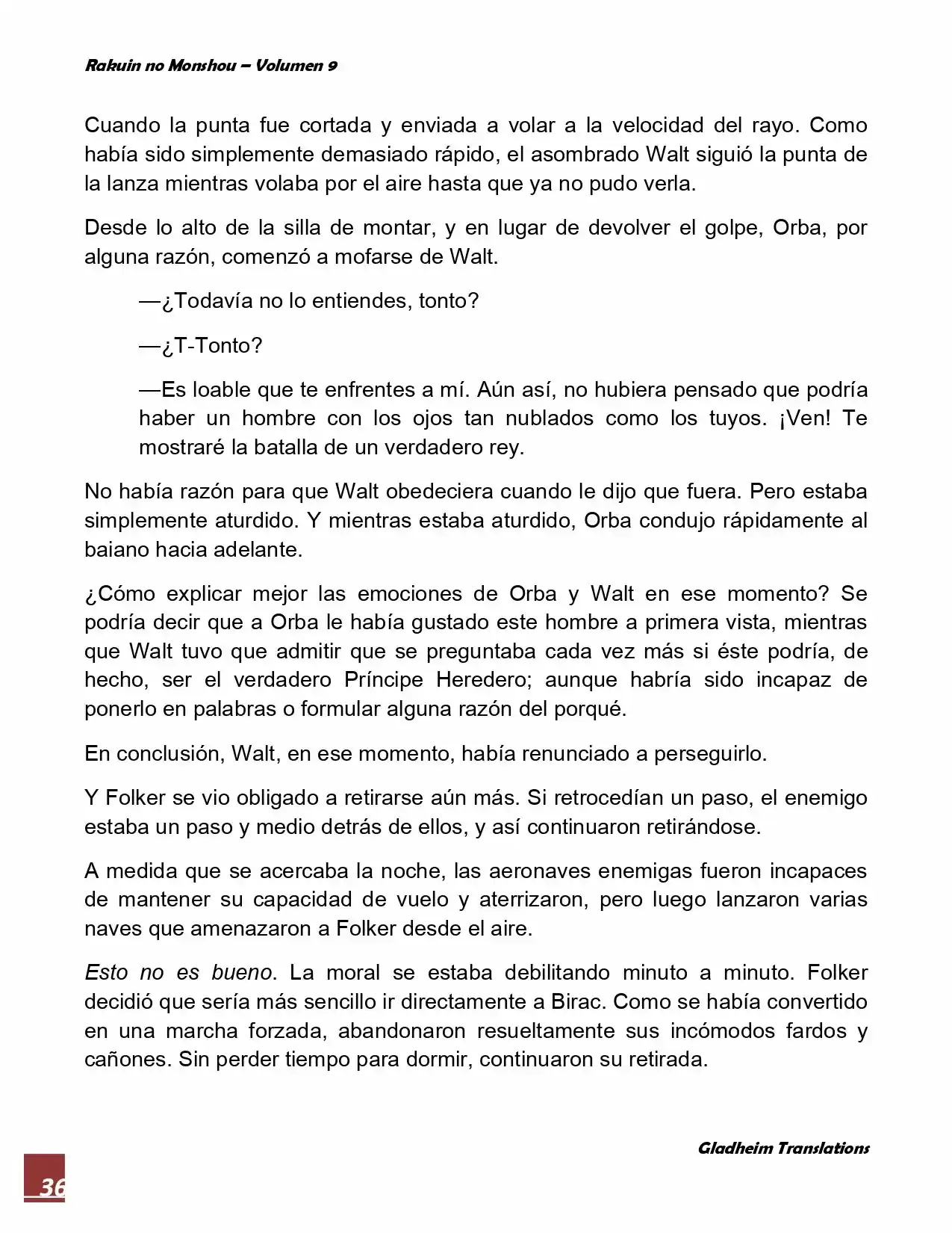 Rakuin No Monshou (Novela) - Capítulo 72 - Página 36 - LectorTMOo