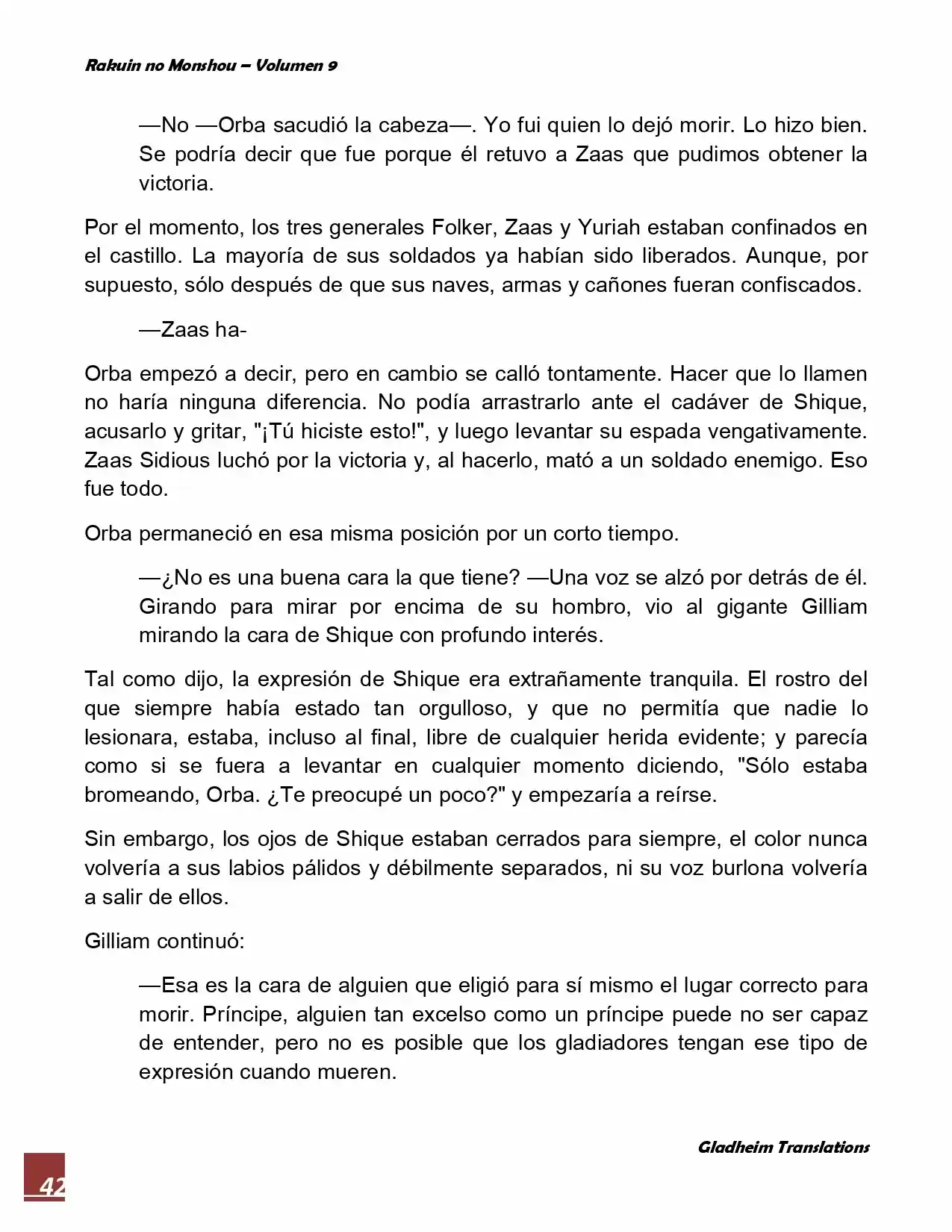Rakuin No Monshou (Novela) - Capítulo 72 - Página 42 - LectorTMOo