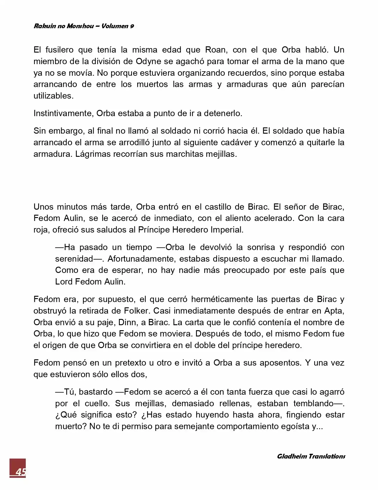 Rakuin No Monshou (Novela) - Capítulo 72 - Página 45 - LectorTMOo