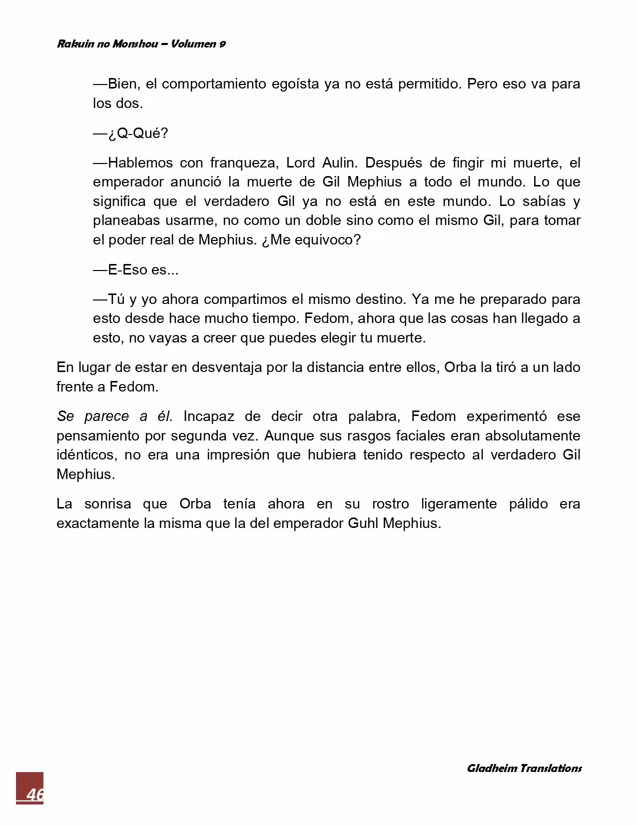 Rakuin No Monshou (Novela) - Capítulo 72 - Página 46 - LectorTMOo