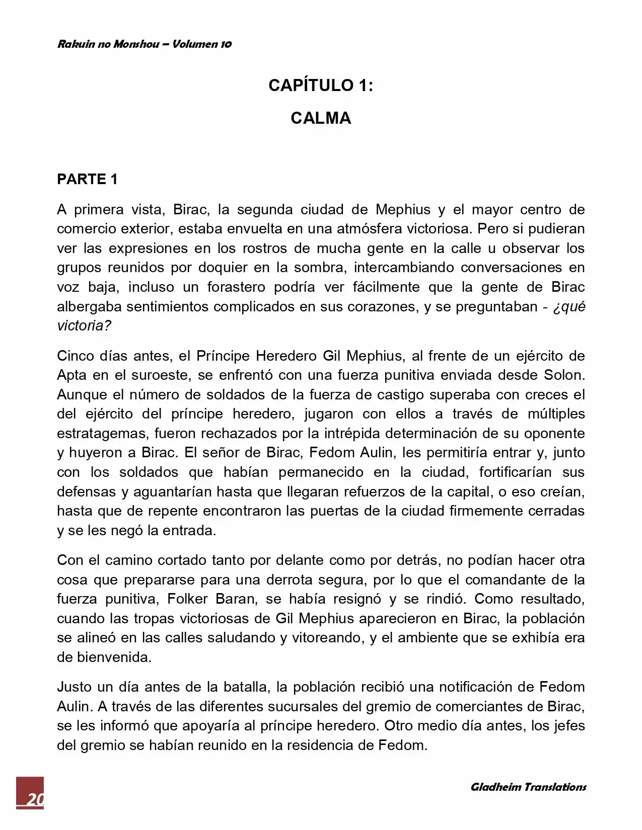 Rakuin No Monshou (Novela) - Capítulo 74 - Página 1 - LectorTMOo