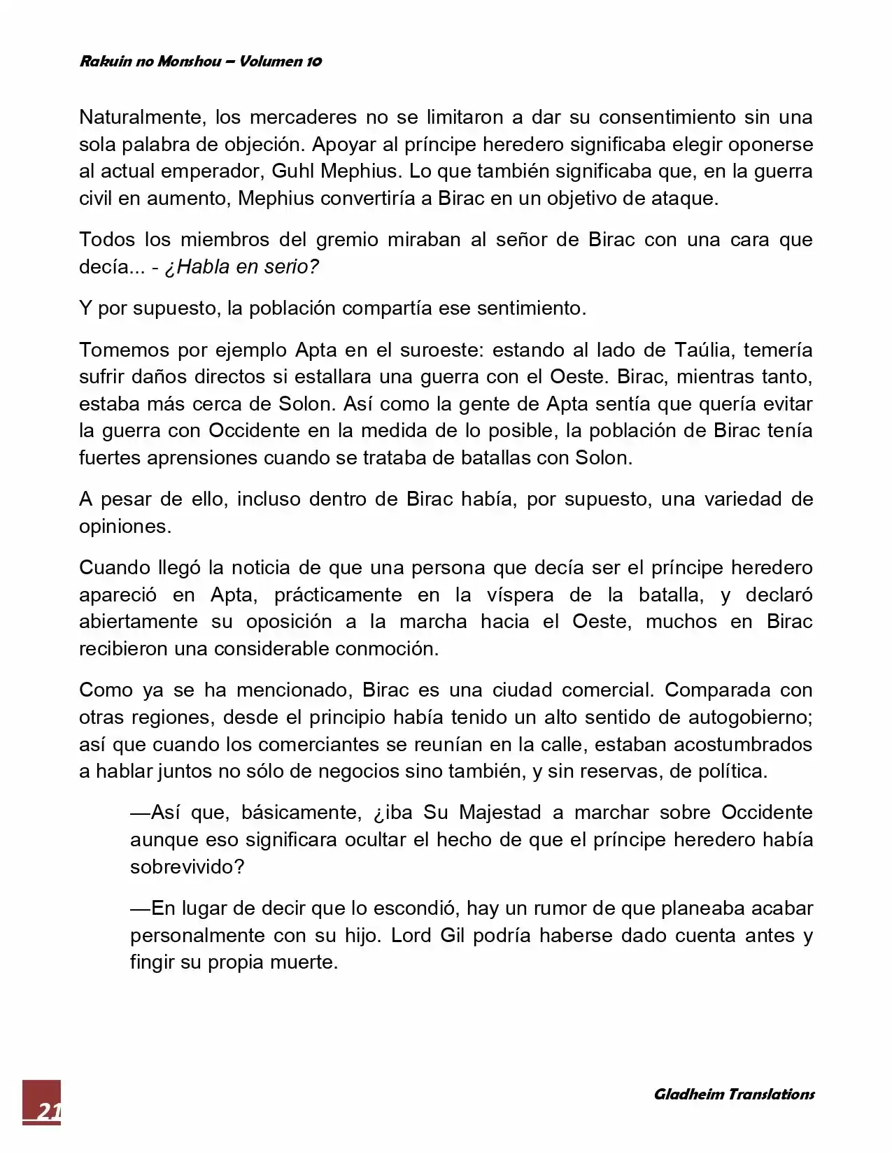 Rakuin No Monshou (Novela) - Capítulo 74 - Página 2 - LectorTMOo