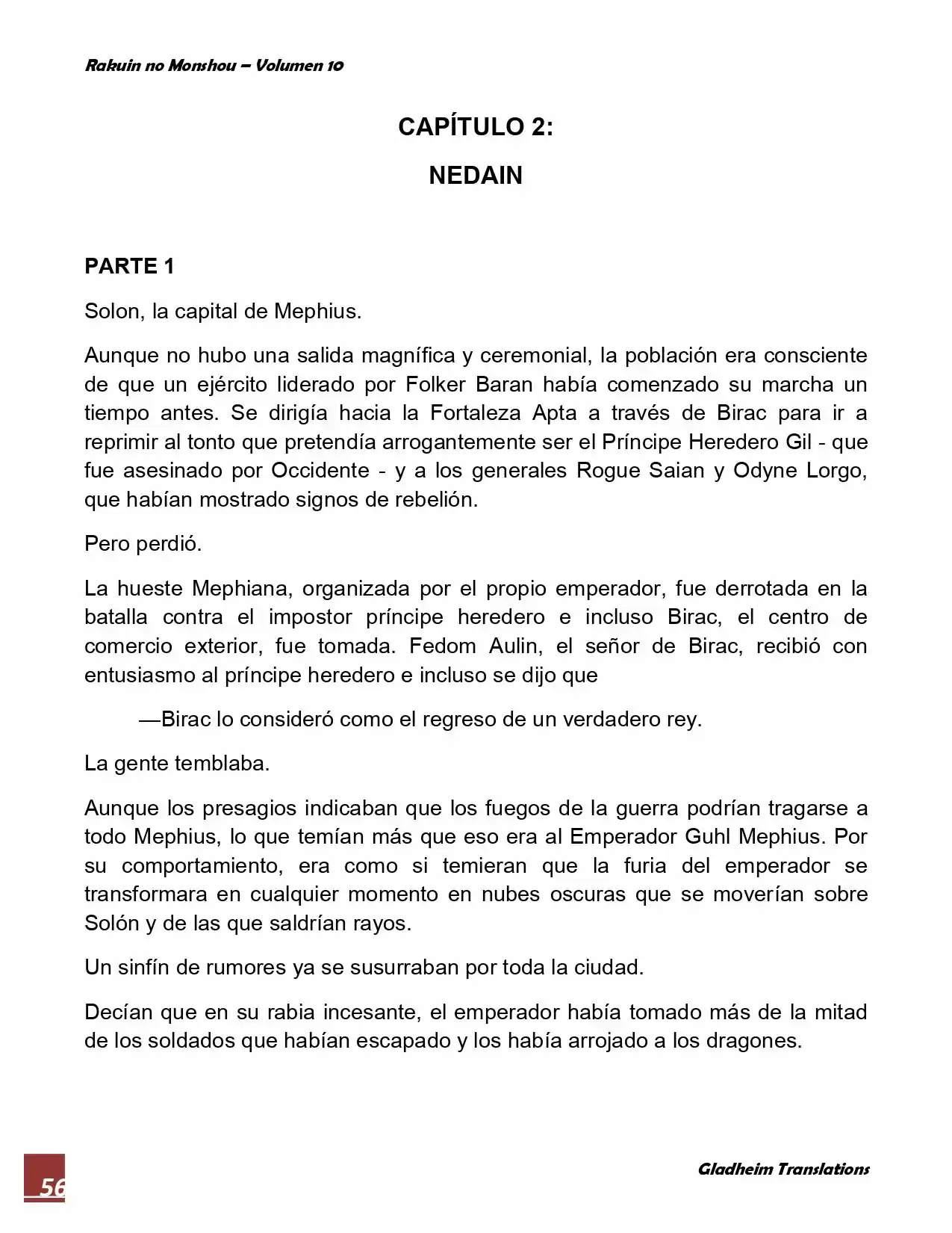 Rakuin No Monshou (Novela) - Capítulo 75 - Página 1 - LectorTMOo