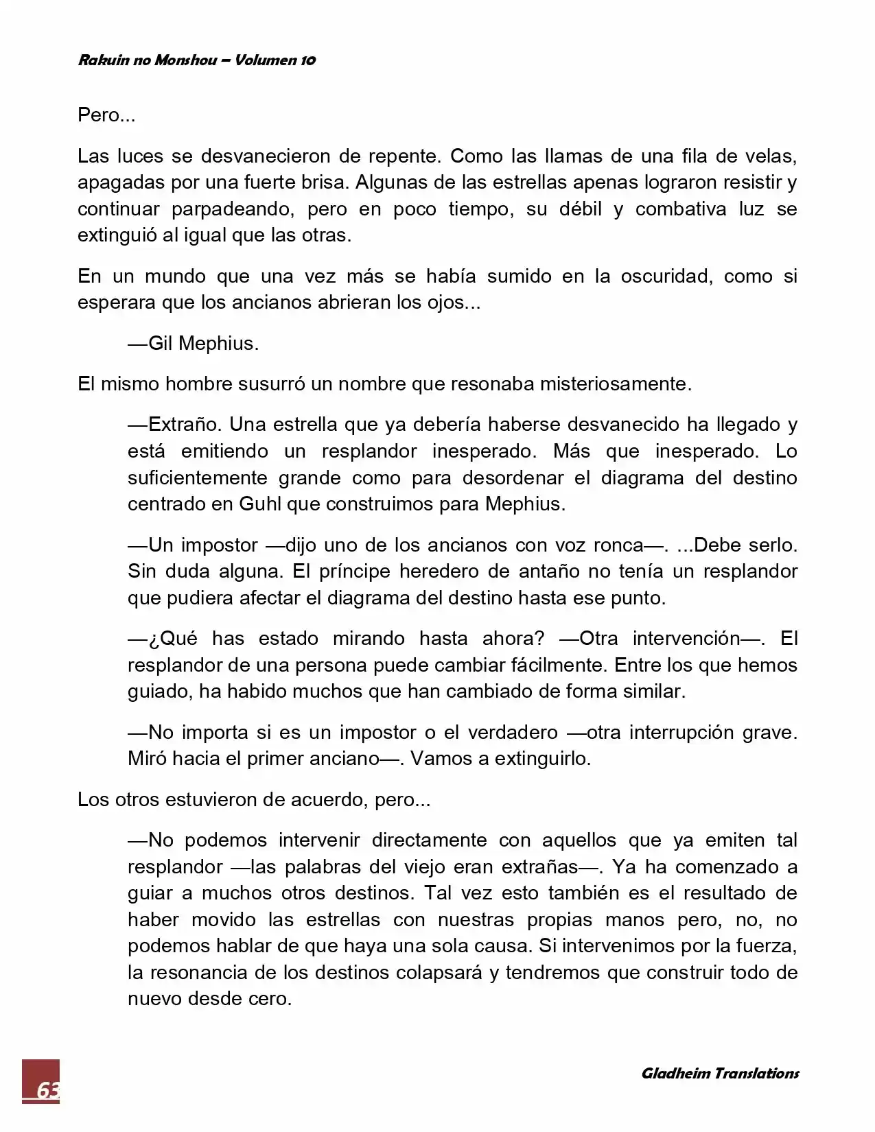 Rakuin No Monshou (Novela) - Capítulo 75 - Página 8 - LectorTMOo