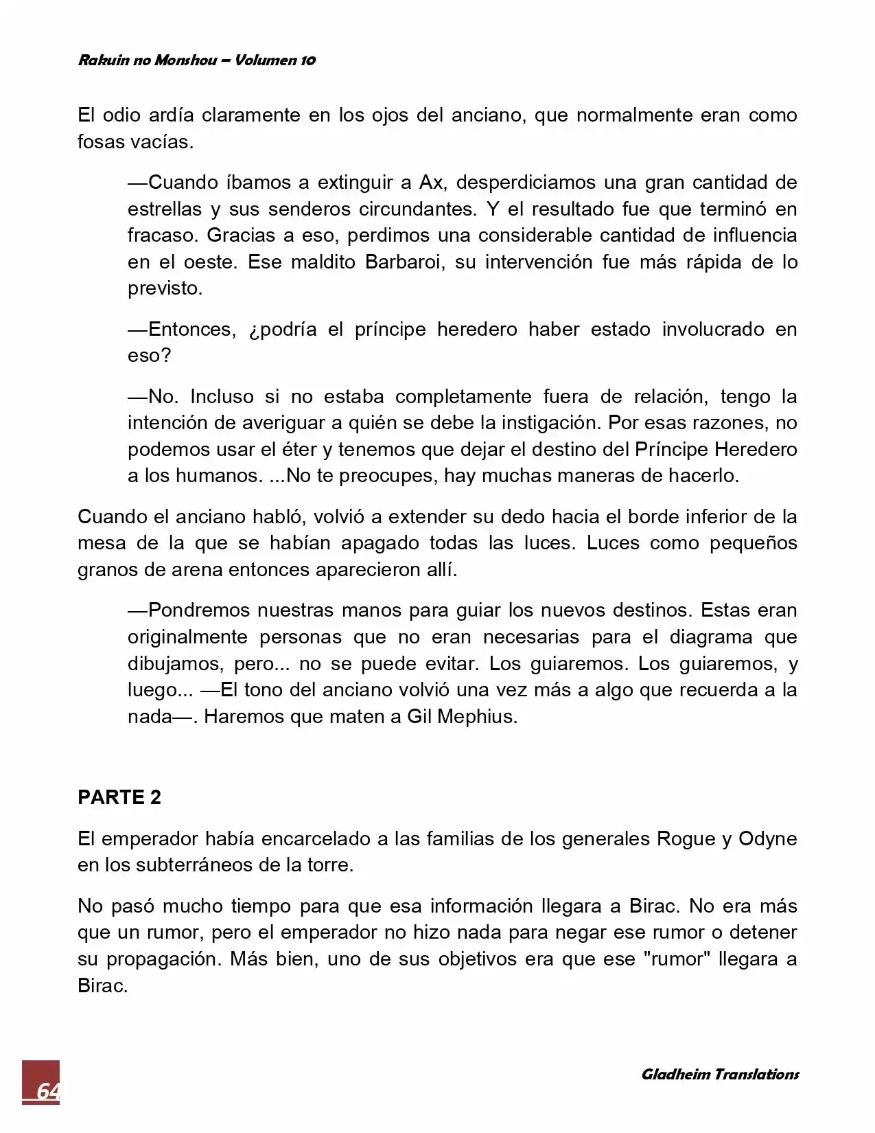 Rakuin No Monshou (Novela) - Capítulo 75 - Página 9 - LectorTMOo