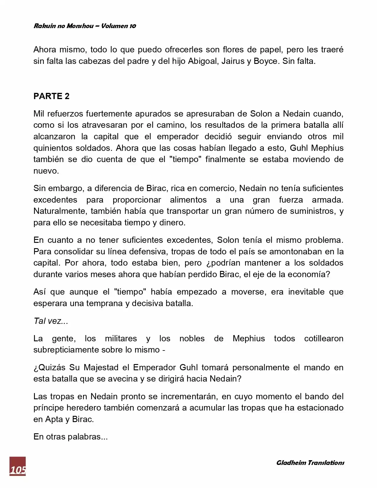 Rakuin No Monshou (Novela) - Capítulo 76 - Página 11 - LectorTMOo