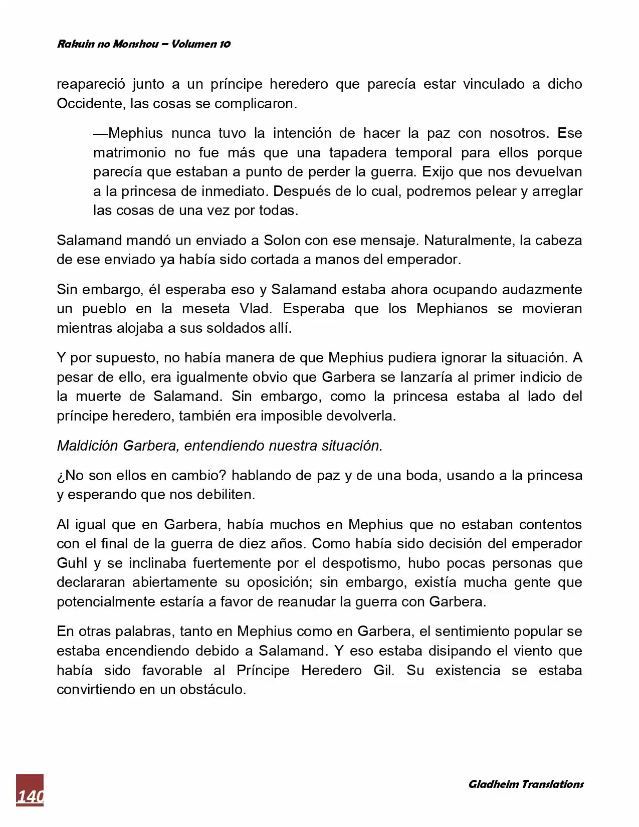 Rakuin No Monshou (Novela) - Capítulo 77 - Página 5 - LectorTMOo