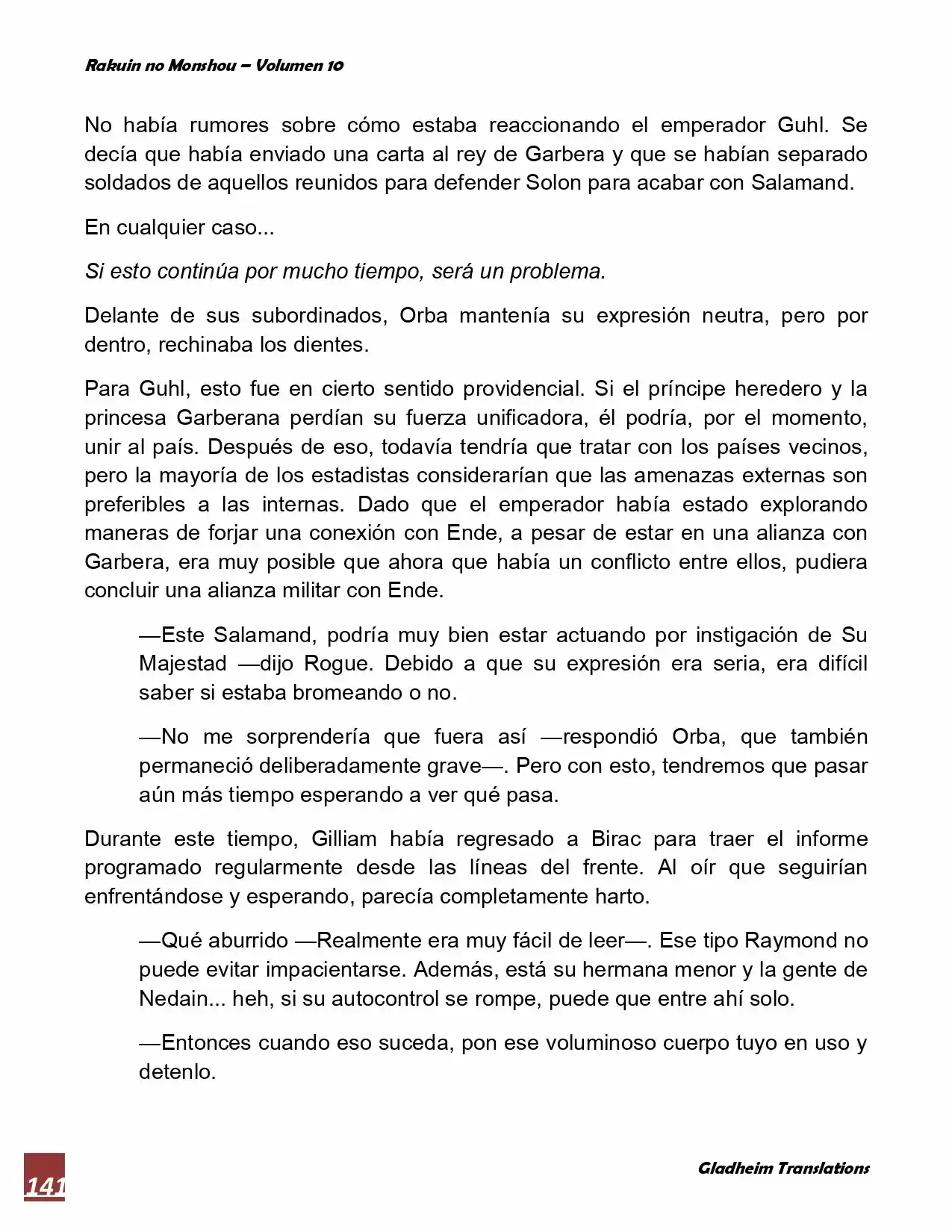 Rakuin No Monshou (Novela) - Capítulo 77 - Página 6 - LectorTMOo