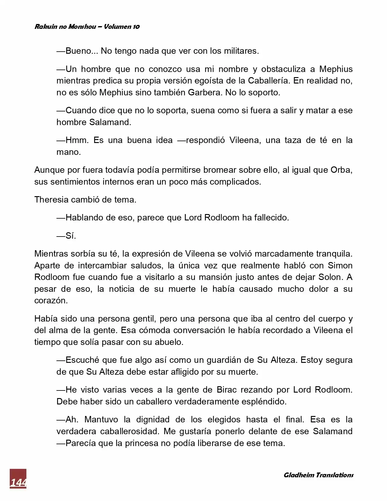 Rakuin No Monshou (Novela) - Capítulo 77 - Página 9 - LectorTMOo