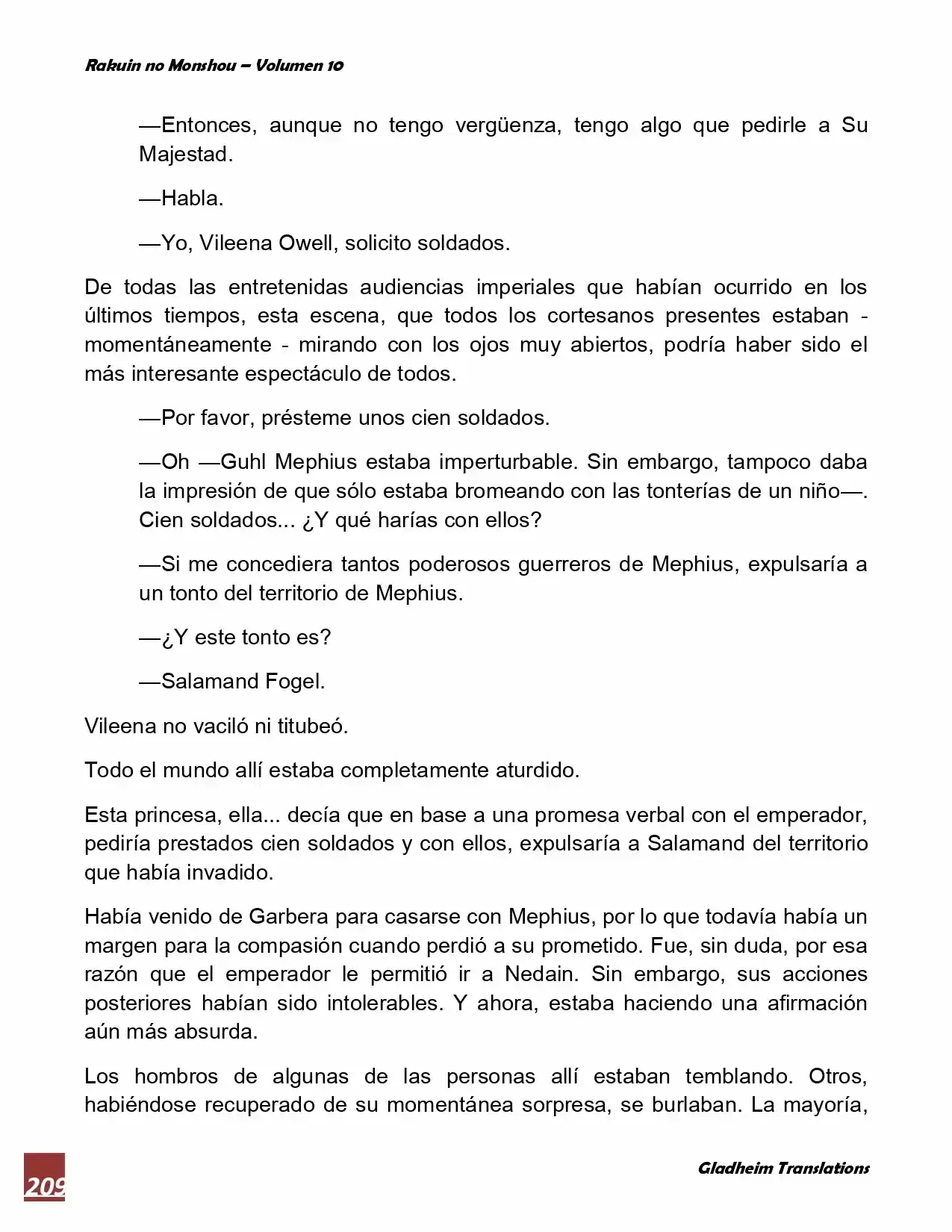 Rakuin No Monshou (Novela) - Capítulo 79 - Página 6 - LectorTMOo