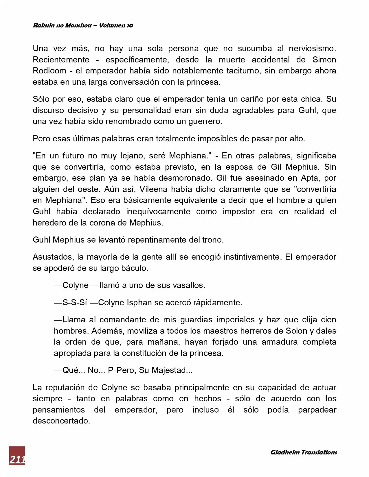 Rakuin No Monshou (Novela) - Capítulo 79 - Página 8 - LectorTMOo
