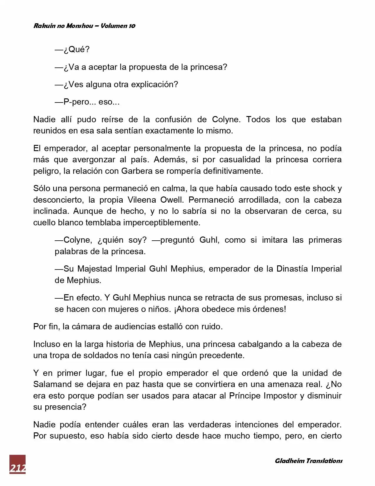 Rakuin No Monshou (Novela) - Capítulo 79 - Página 9 - LectorTMOo