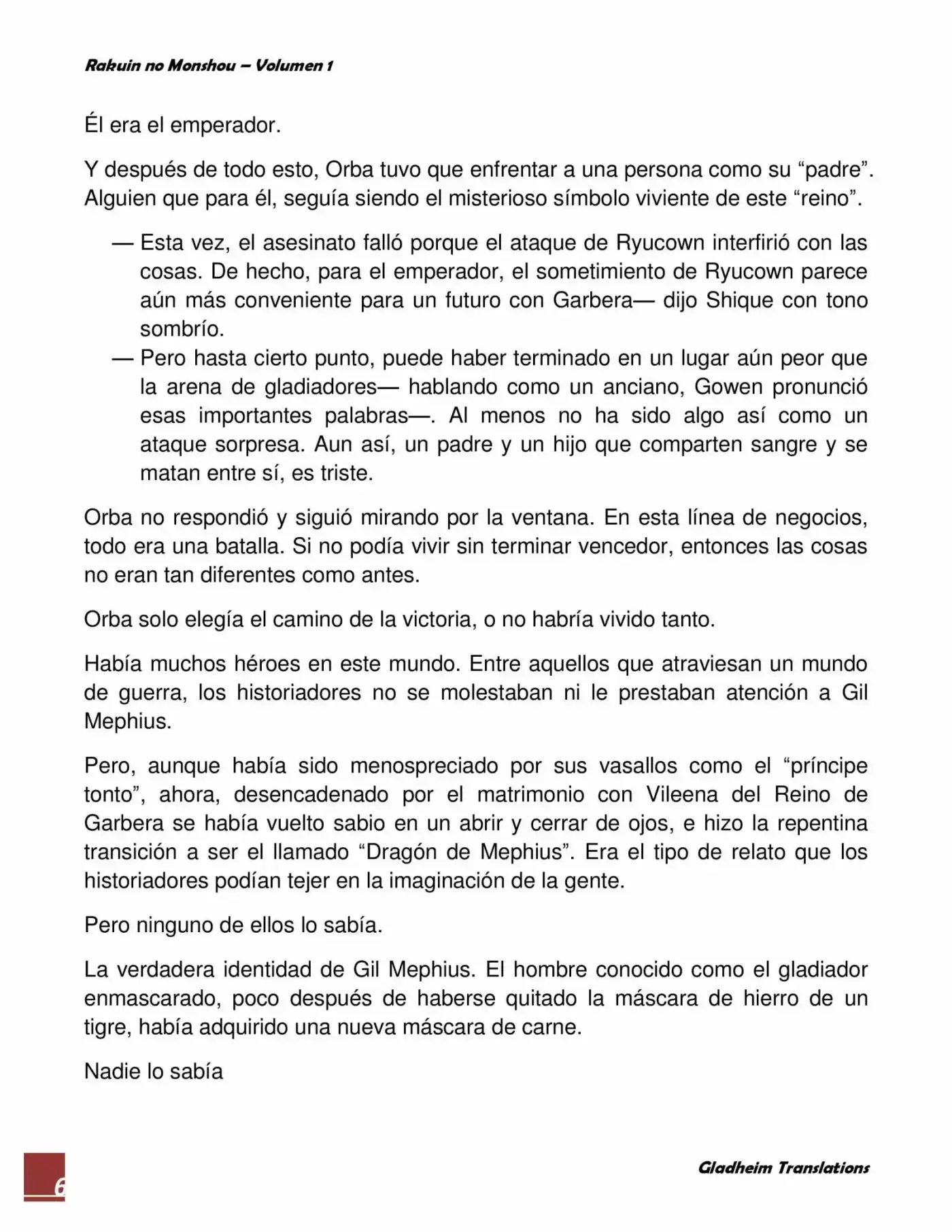 Rakuin No Monshou (Novela) - Capítulo 8 - Página 6 - LectorTMOo