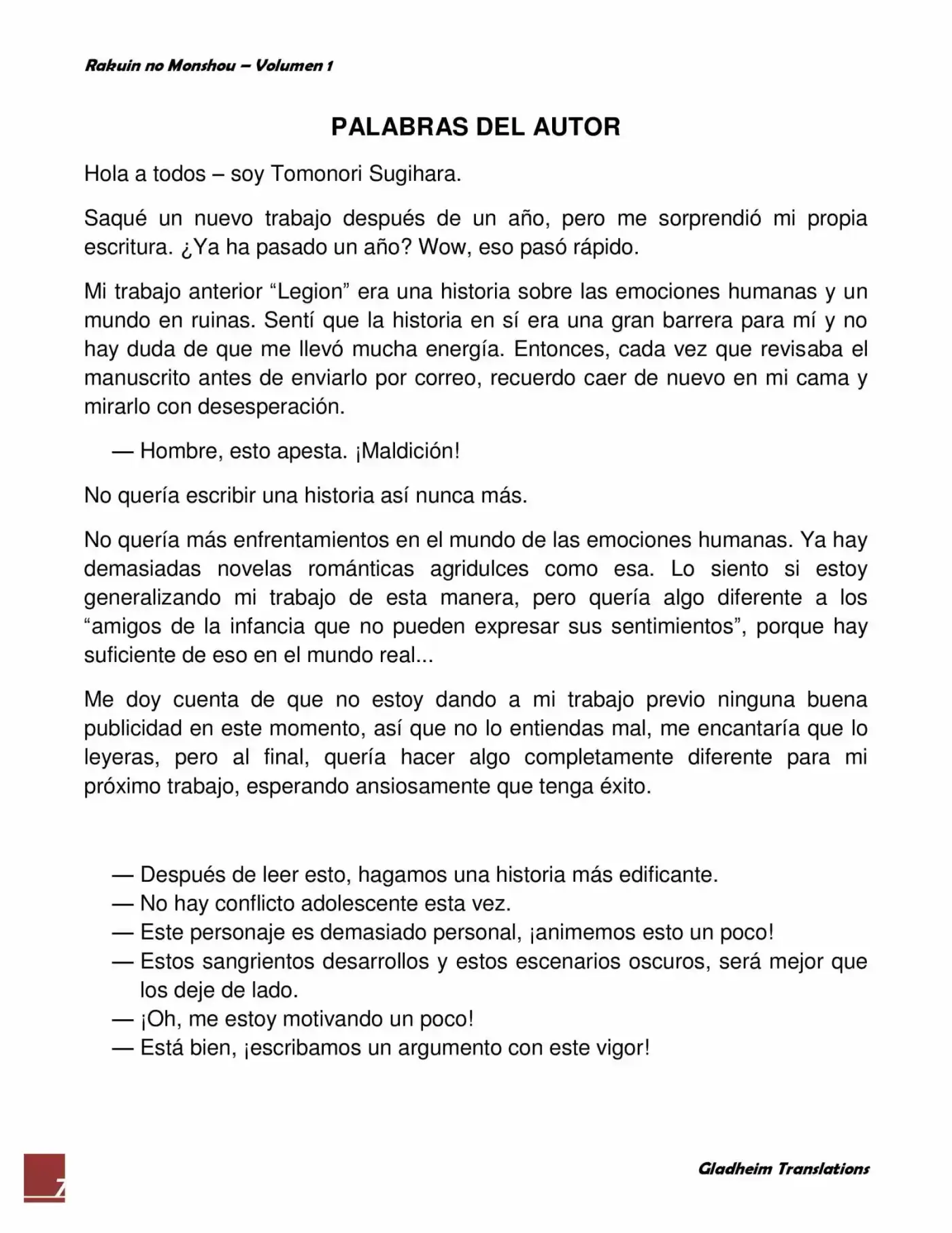 Rakuin No Monshou (Novela) - Capítulo 8 - Página 7 - LectorTMOo