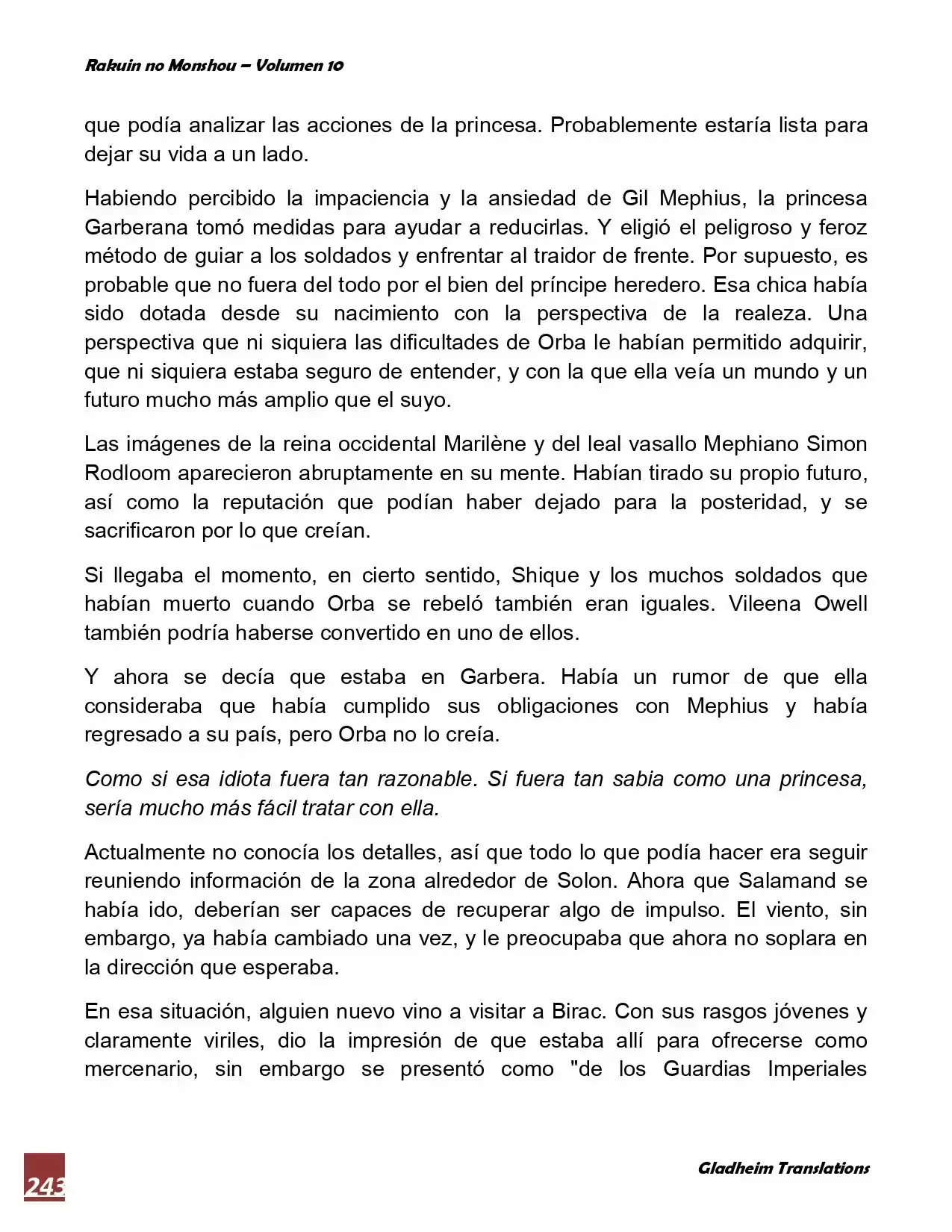 Rakuin No Monshou (Novela) - Capítulo 80 - Página 2 - LectorTMOo
