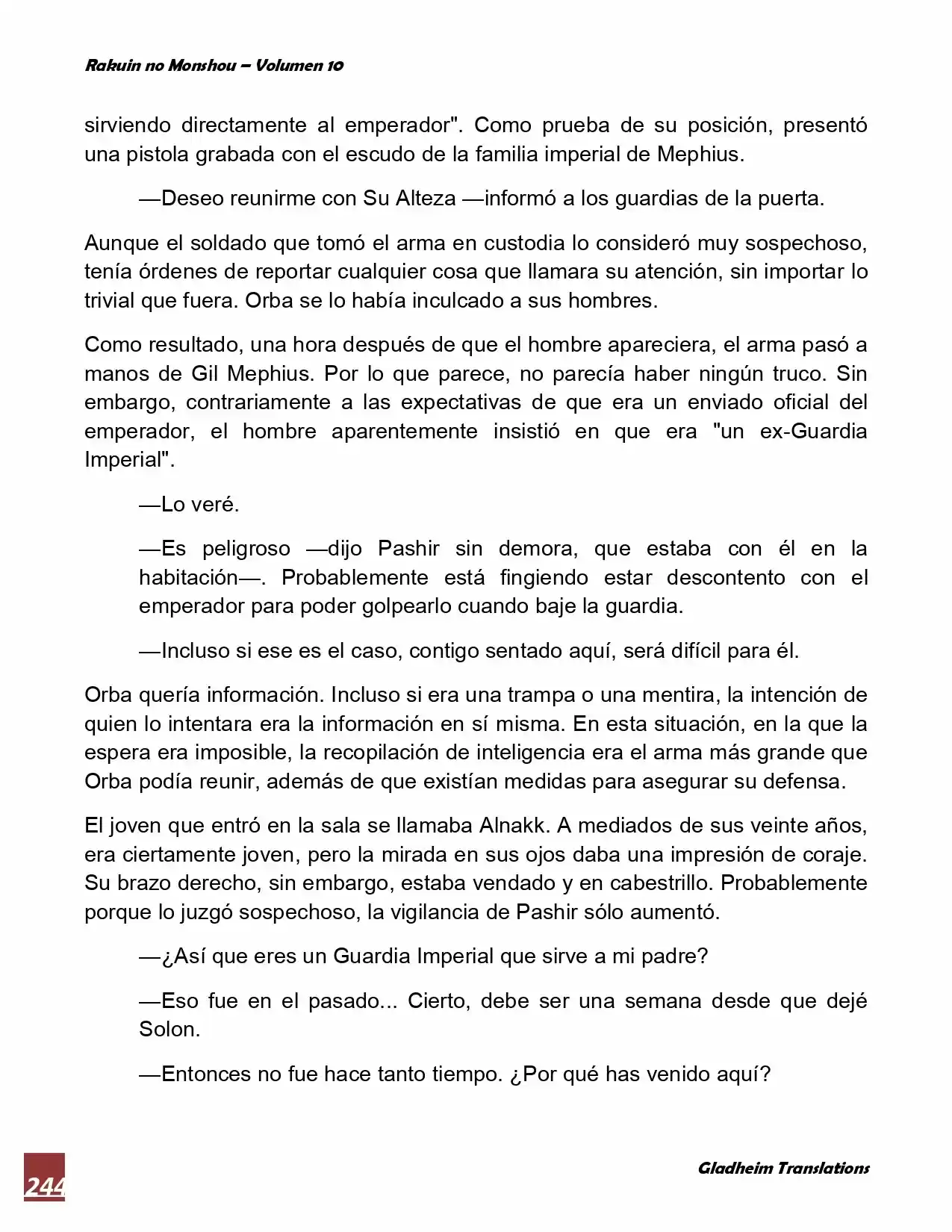 Rakuin No Monshou (Novela) - Capítulo 80 - Página 3 - LectorTMOo