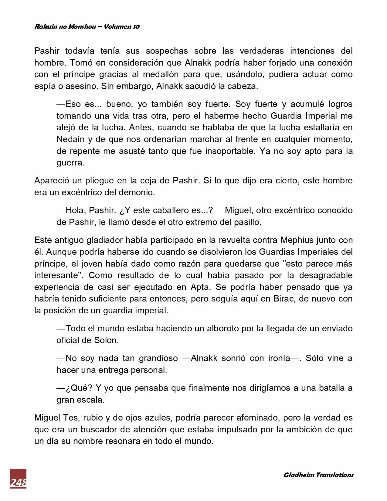 Rakuin No Monshou (Novela) - Capítulo 80 - Página 7 - LectorTMOo