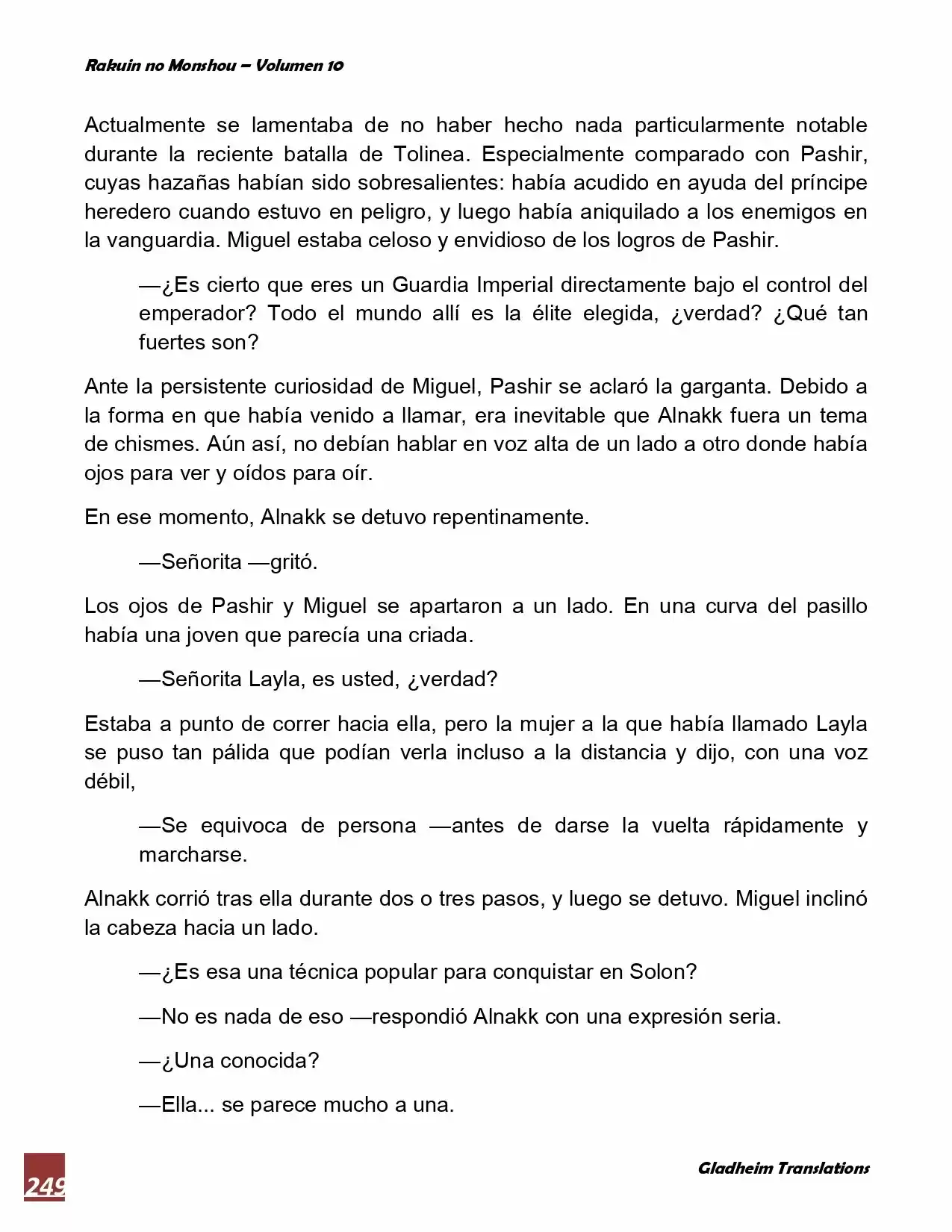 Rakuin No Monshou (Novela) - Capítulo 80 - Página 8 - LectorTMOo