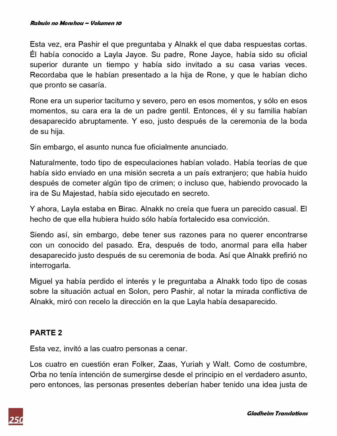 Rakuin No Monshou (Novela) - Capítulo 80 - Página 9 - LectorTMOo