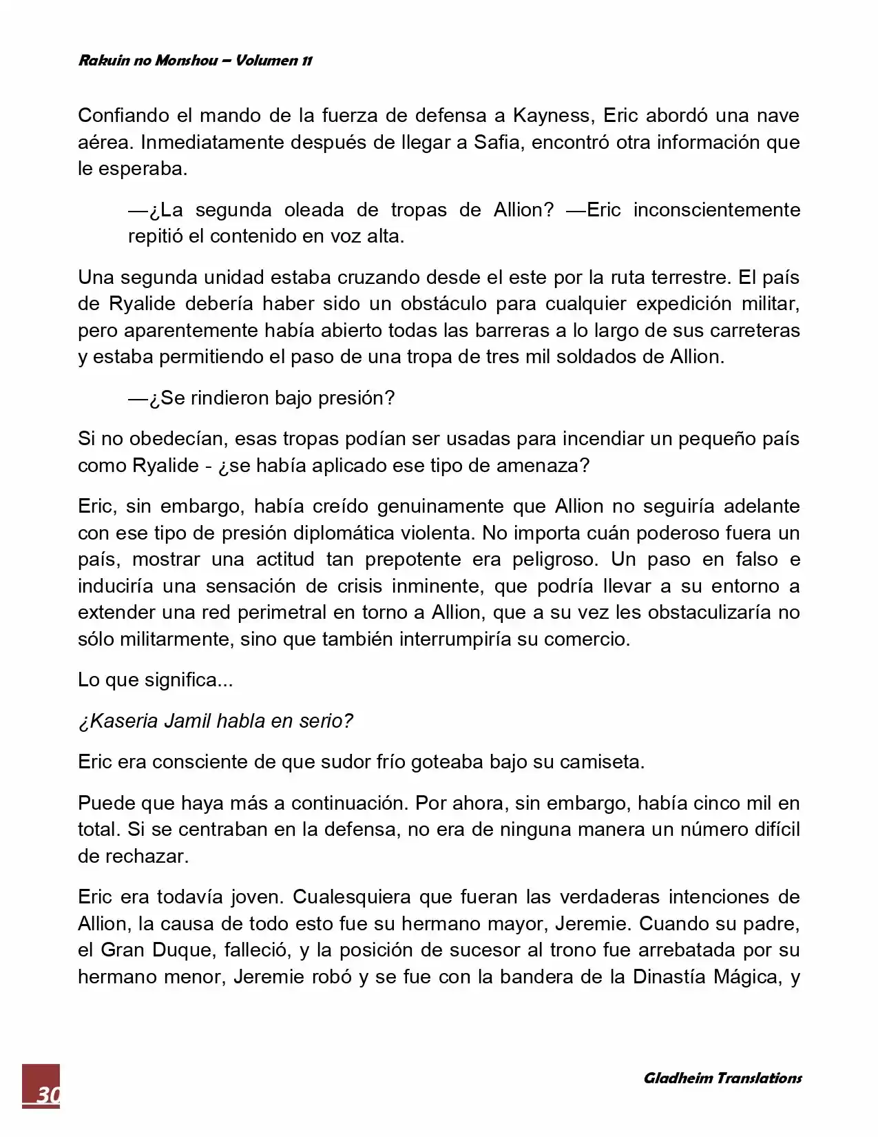 Rakuin No Monshou (Novela) - Capítulo 82 - Página 9 - LectorTMOo